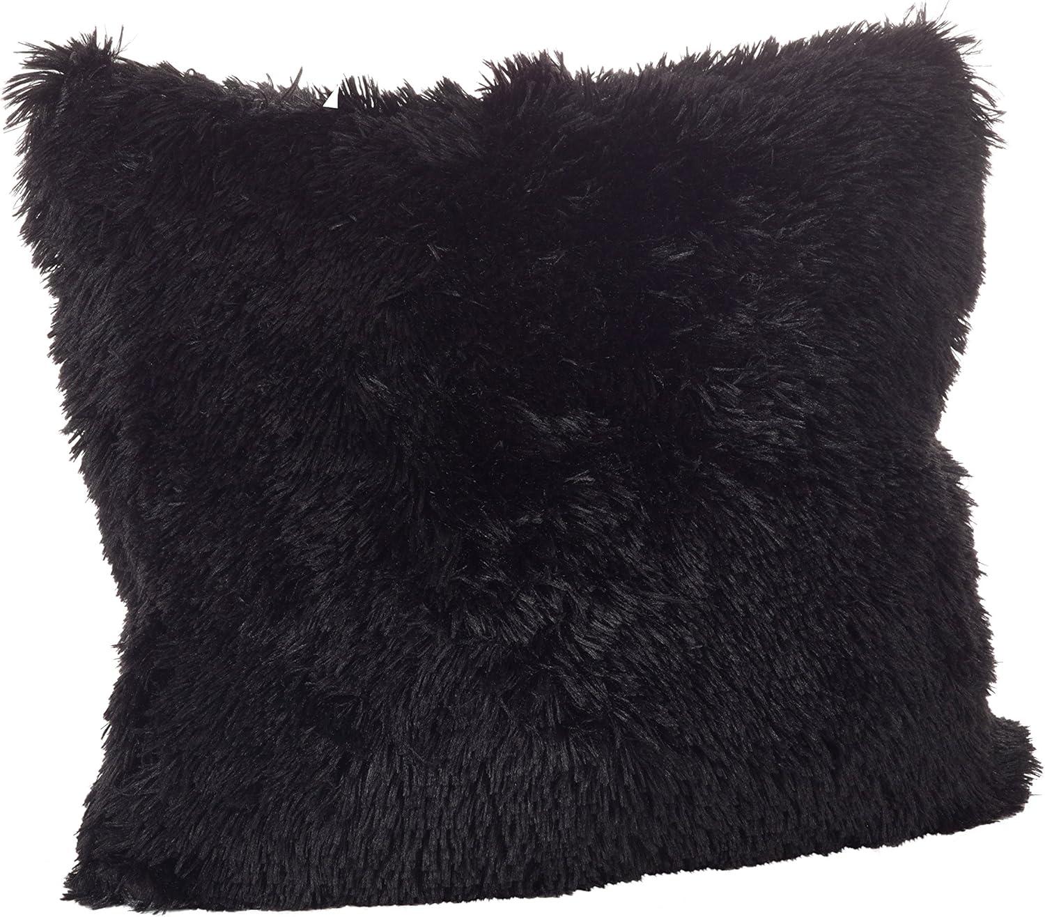 Classic Down-Filled with Faux Fur Design Throw Pillow - Saro Lifestyle