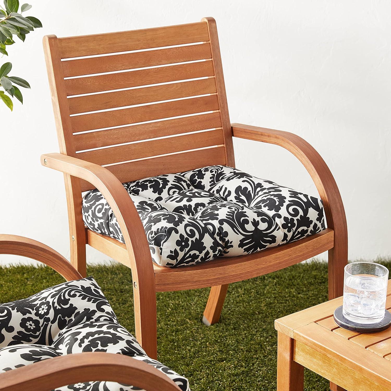 Pillow Perfect Outdoor 5'' Dining Chair Seat Cushion (Set of 2)