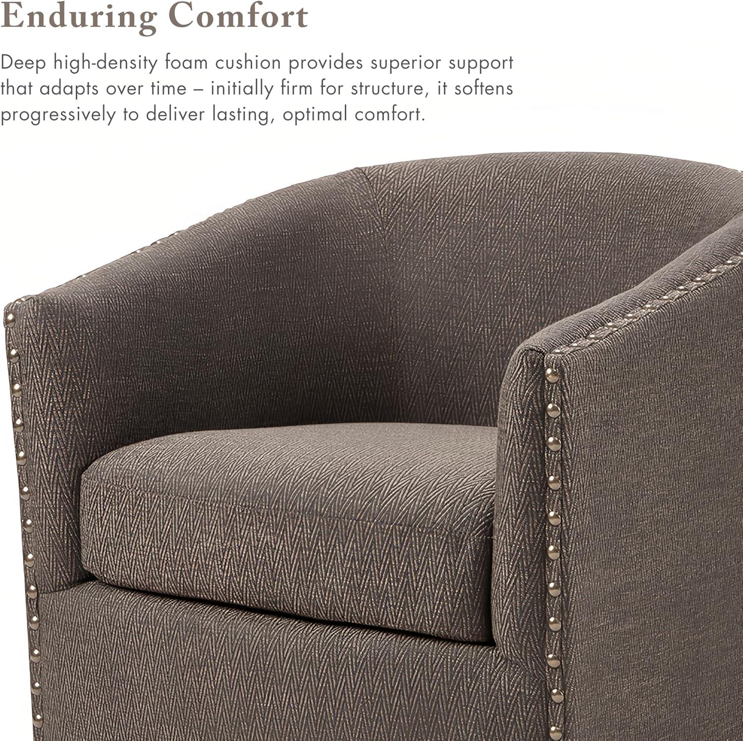 George Oliver Swivel Chair, Barrel Chair, Accent Chair, Living Room Single Chair