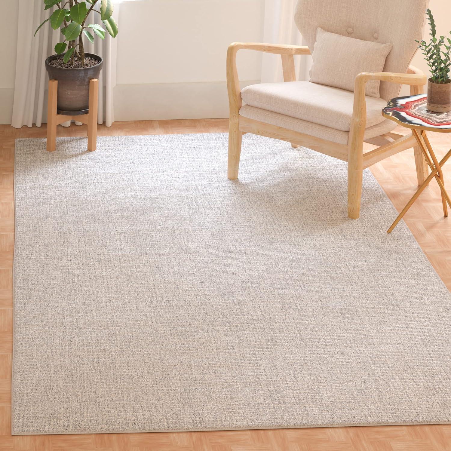 Abstract ABT468 Handmade Indoor Accent Rug - Light Grey/Ivory - 3'x5' - Safavieh