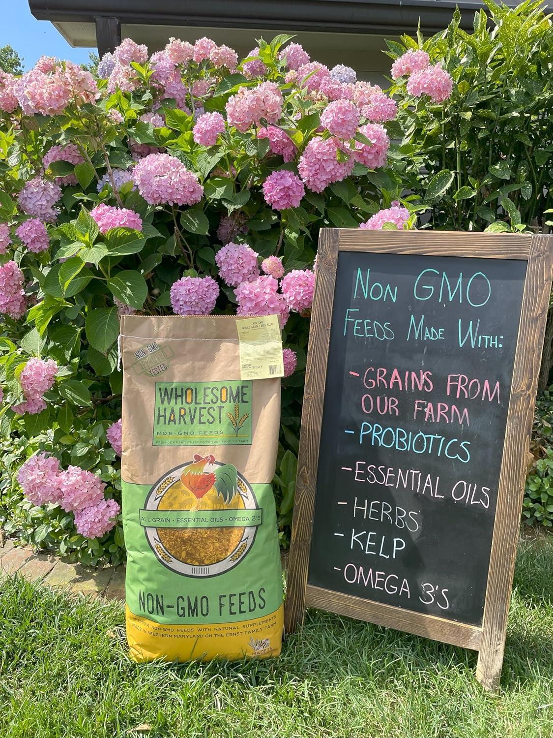 Wholesome Harvest Non-GMO Chicken Feed with Essential Oils - 40 lb