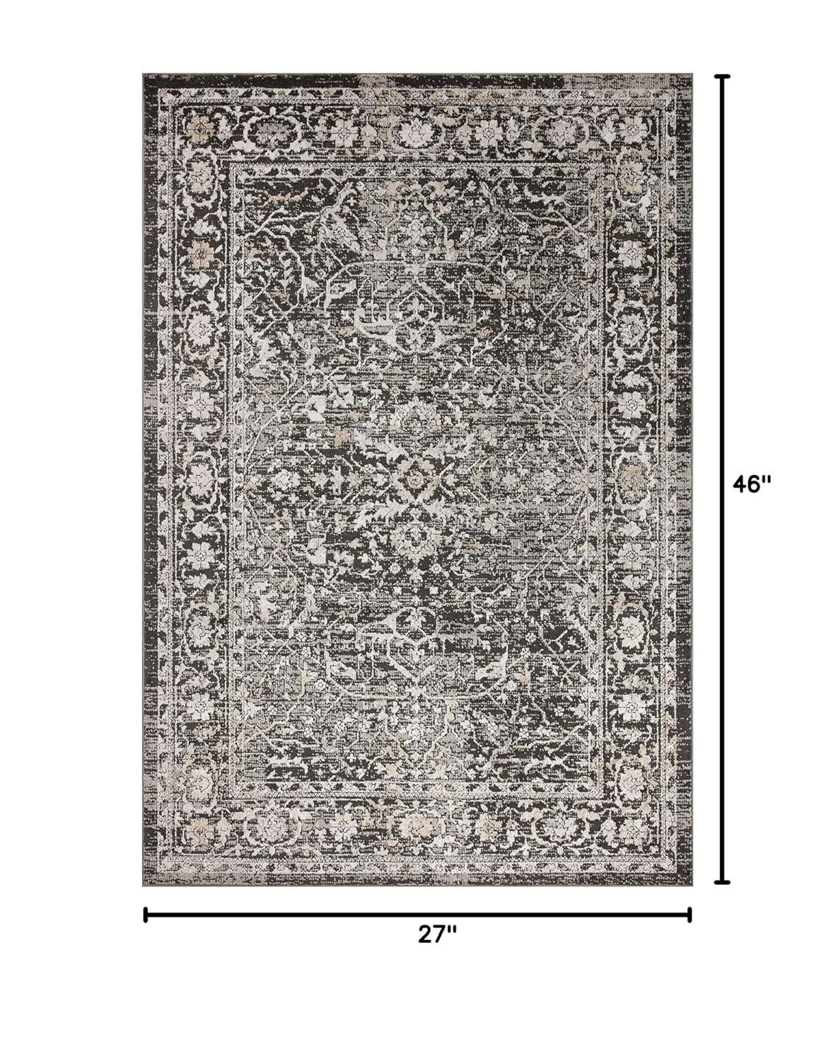 Loloi II Odette Charcoal / Silver 2'-7" x 10'-0" Runner Rug