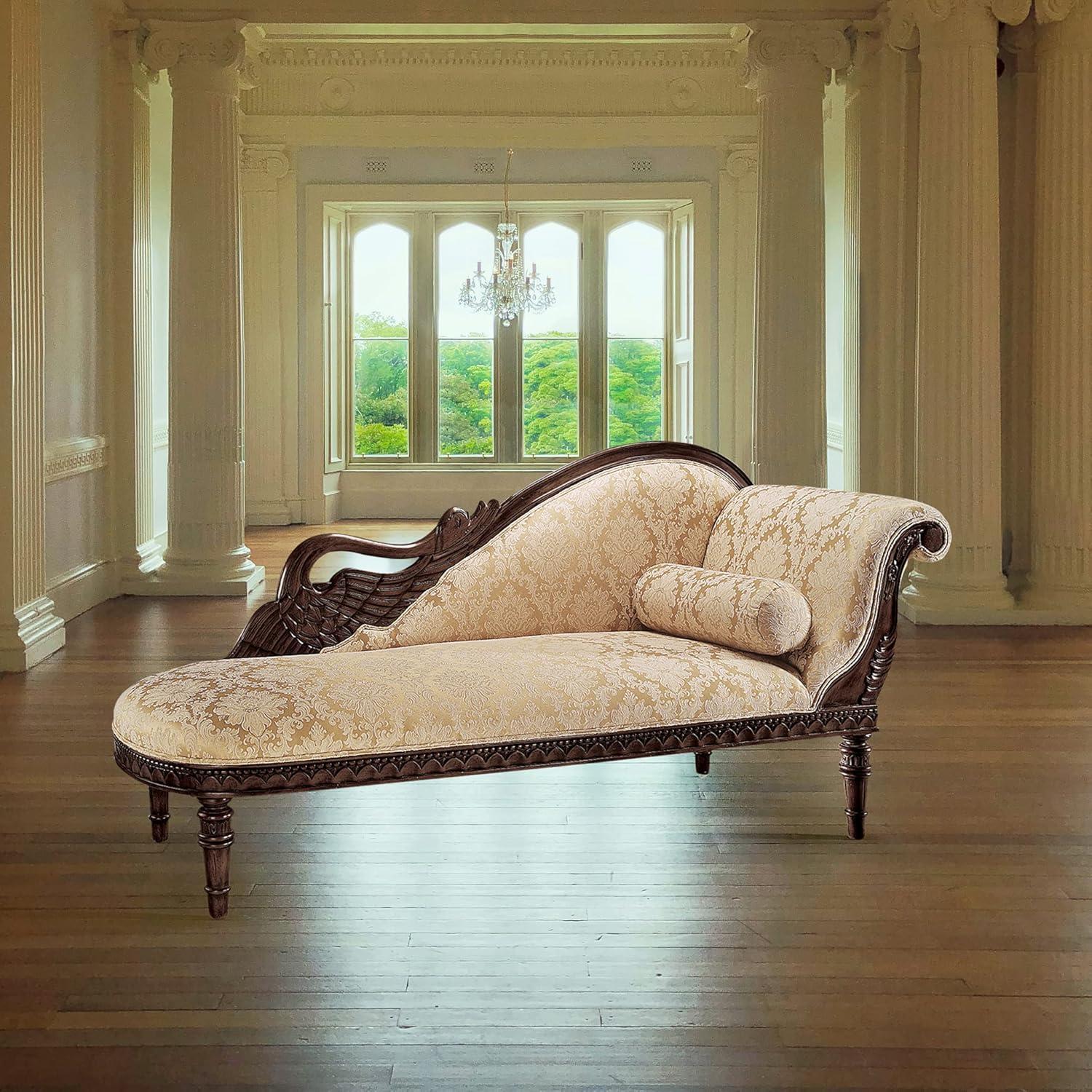 Design Toscano Swan Fainting Couch: Left Version