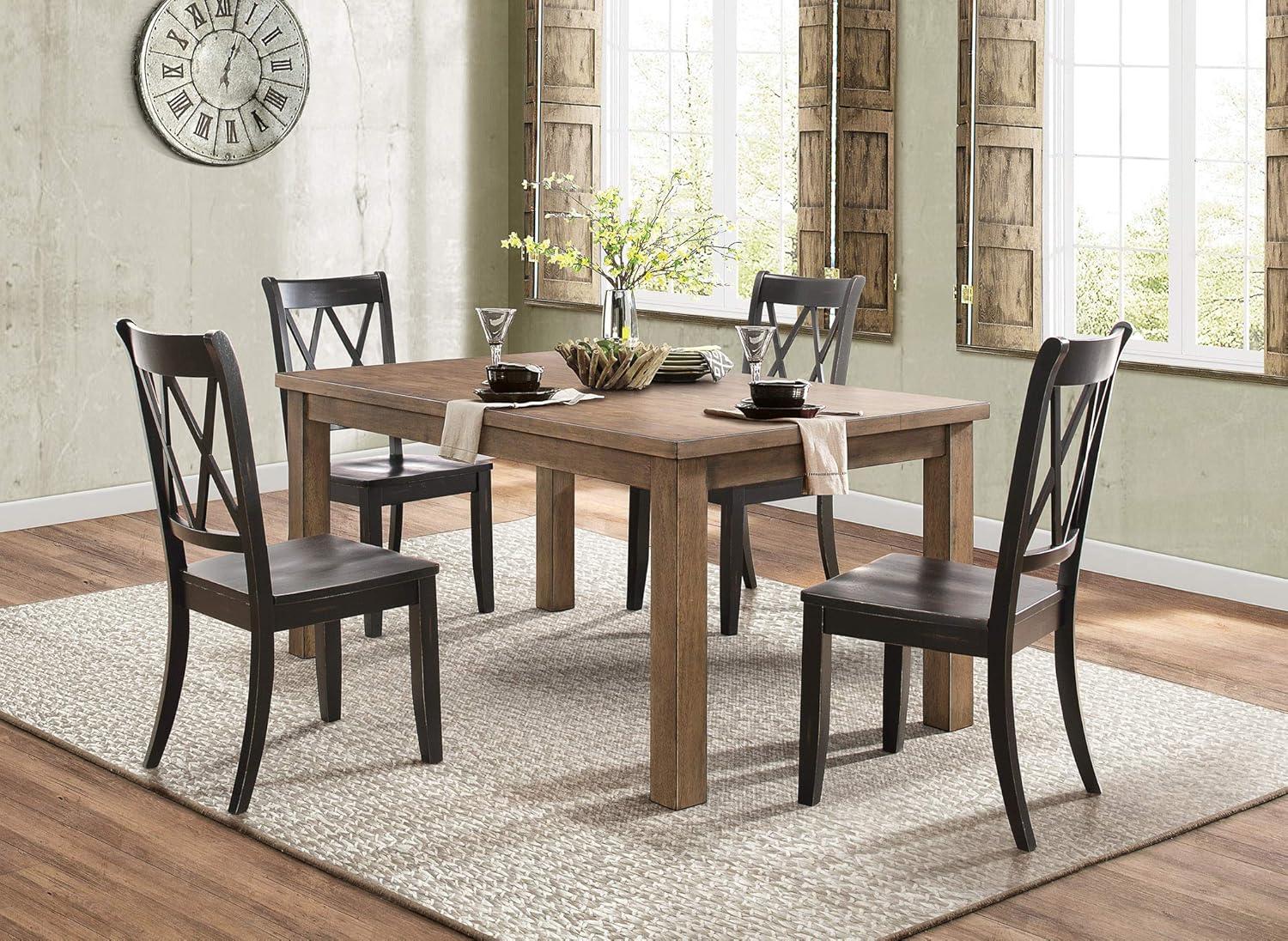 Lexicon Janina Transitional Wood Dining Room Table in Natural