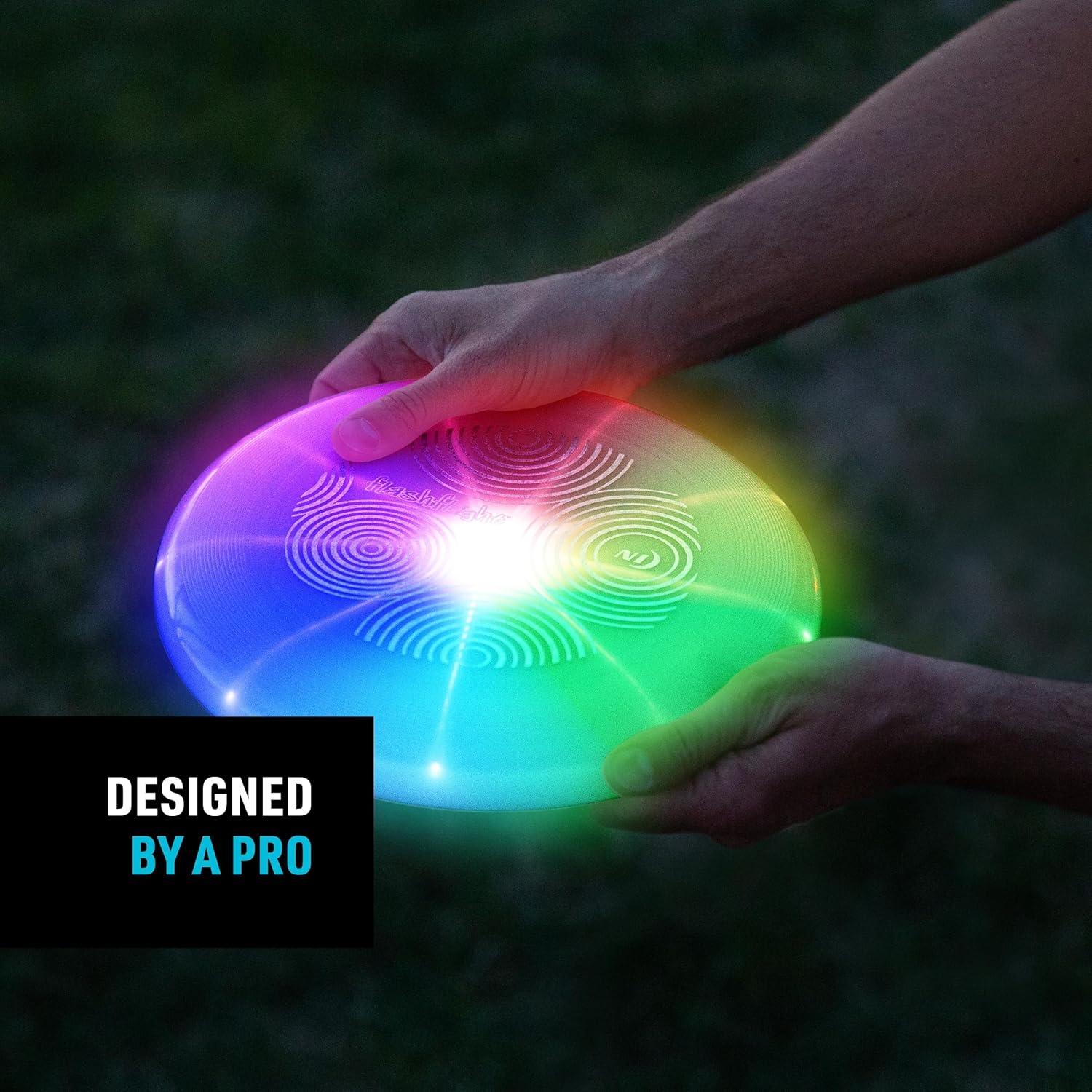 LED Light-Up Multicolor Plastic Flying Disc Toy