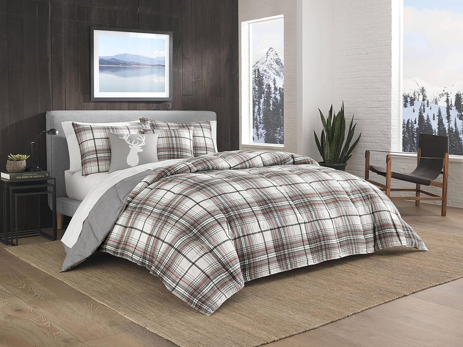 Alder Plaid Charcoal Duvet Cover Set by Eddie Bauer