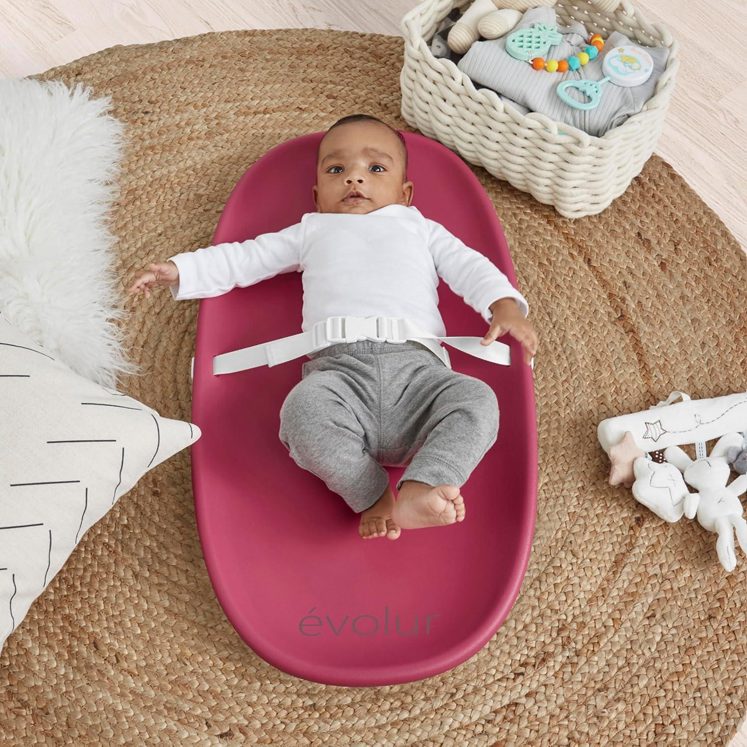 Evolur Eva Baby Changing Pad, Soft, Breathable and  Waterproof, Fuschia Pink