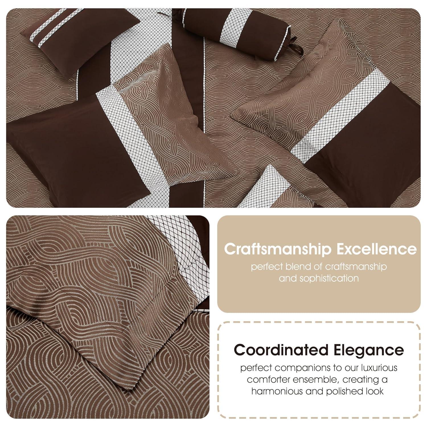 Nanshing America, Inc Angellyna 10 Piece Medallion Print Comforter Set