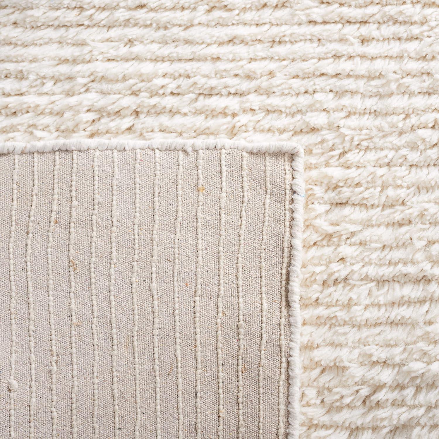 SAFAVIEH Casablanca Blake Distressed Area Rug, Ivory, 8' x 8' Square