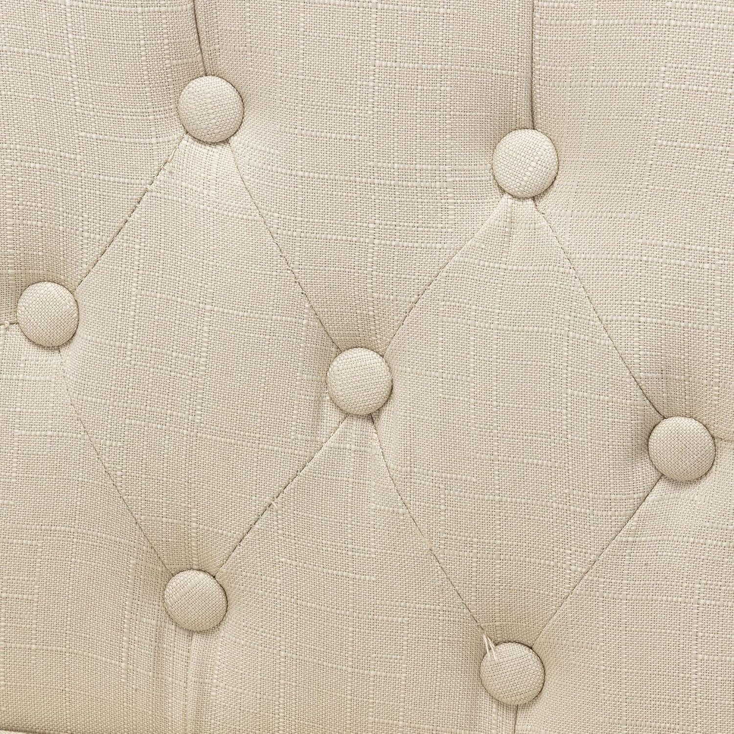 Drevy Bar Stools Set of 2, 24 inch Fabric Counter Height Bar Stools, Kitchen Island Wood Bar Chairs, Solid Wood Legs Barstools, Grey