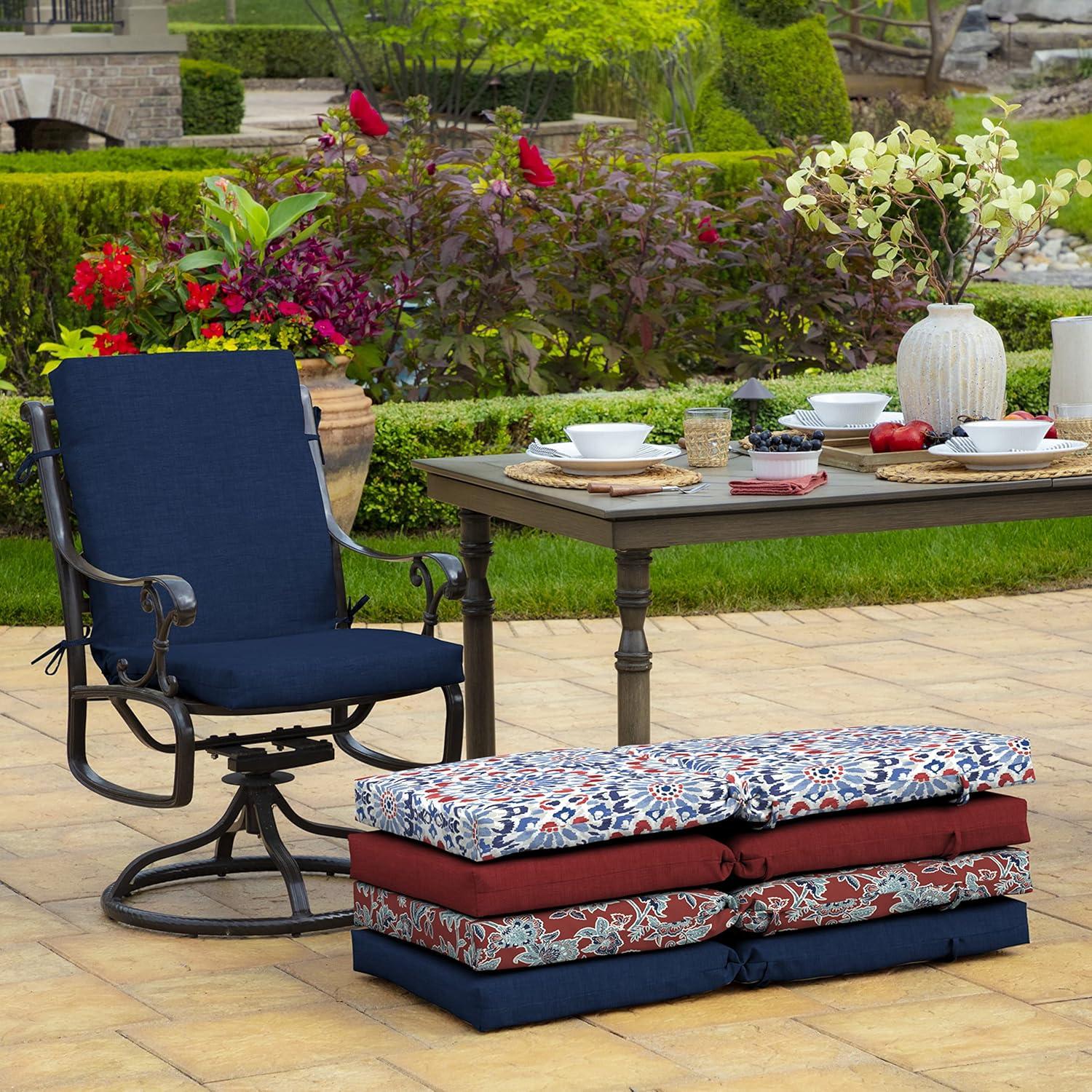 ARDEN Outdoor Chair Cushion 16.5 x 18, Sapphire Blue Leala