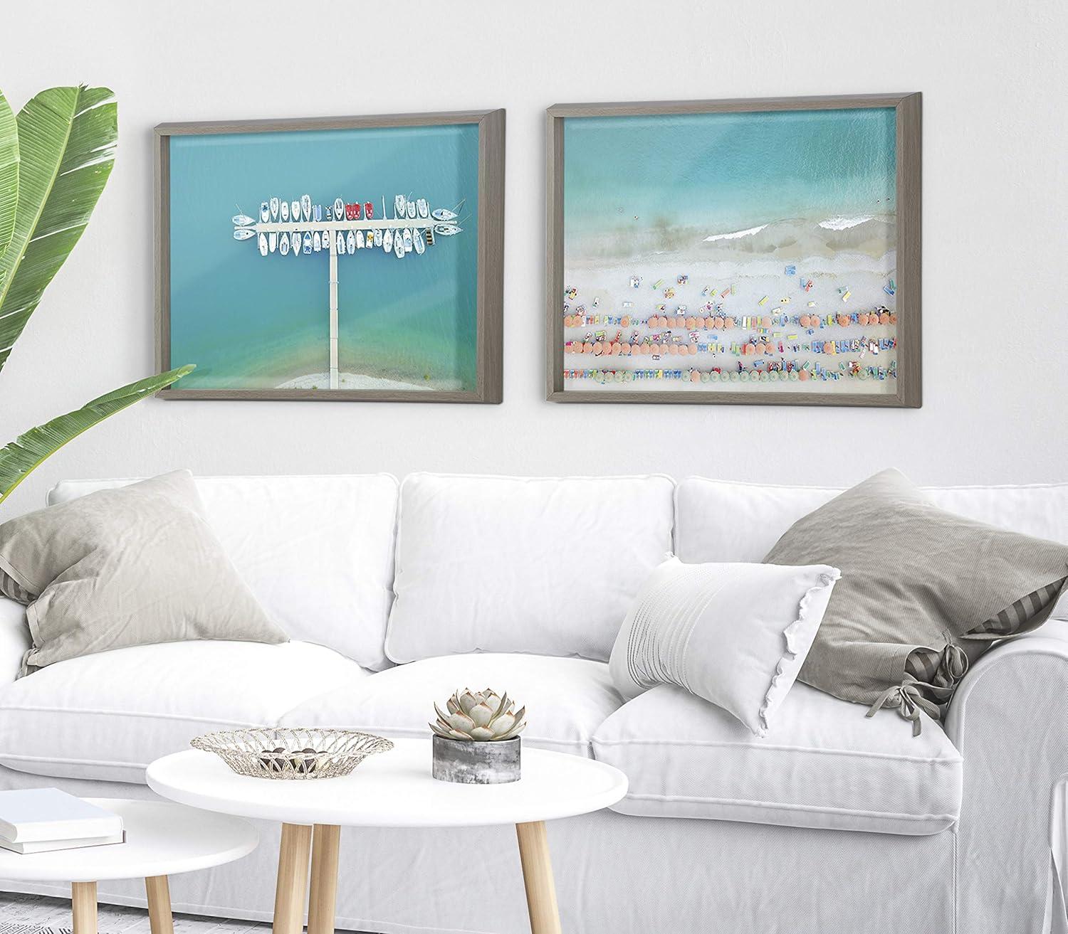 18" x 24" Blake Monterosso by Rachel Dowd Framed Printed Art Gray - Kate & Laurel All Things Decor: Modern Canvas, Polystyrene Frame