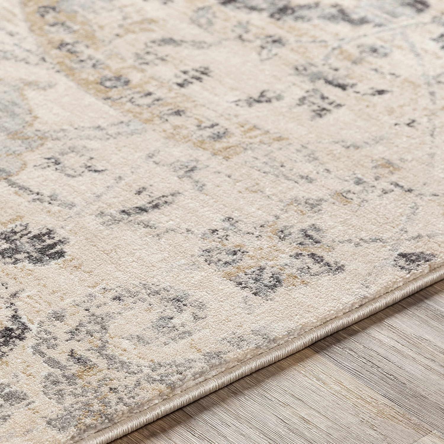 Hauteloom Rectangle Area Rug  Charcoal