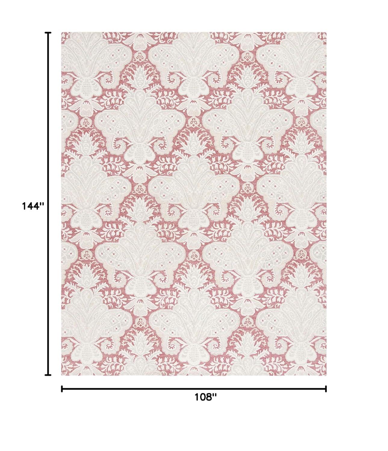Micro-Loop MLP539 Hand Tufted Indoor Area Rug - Pink/Beige - 9'x12' - Safavieh