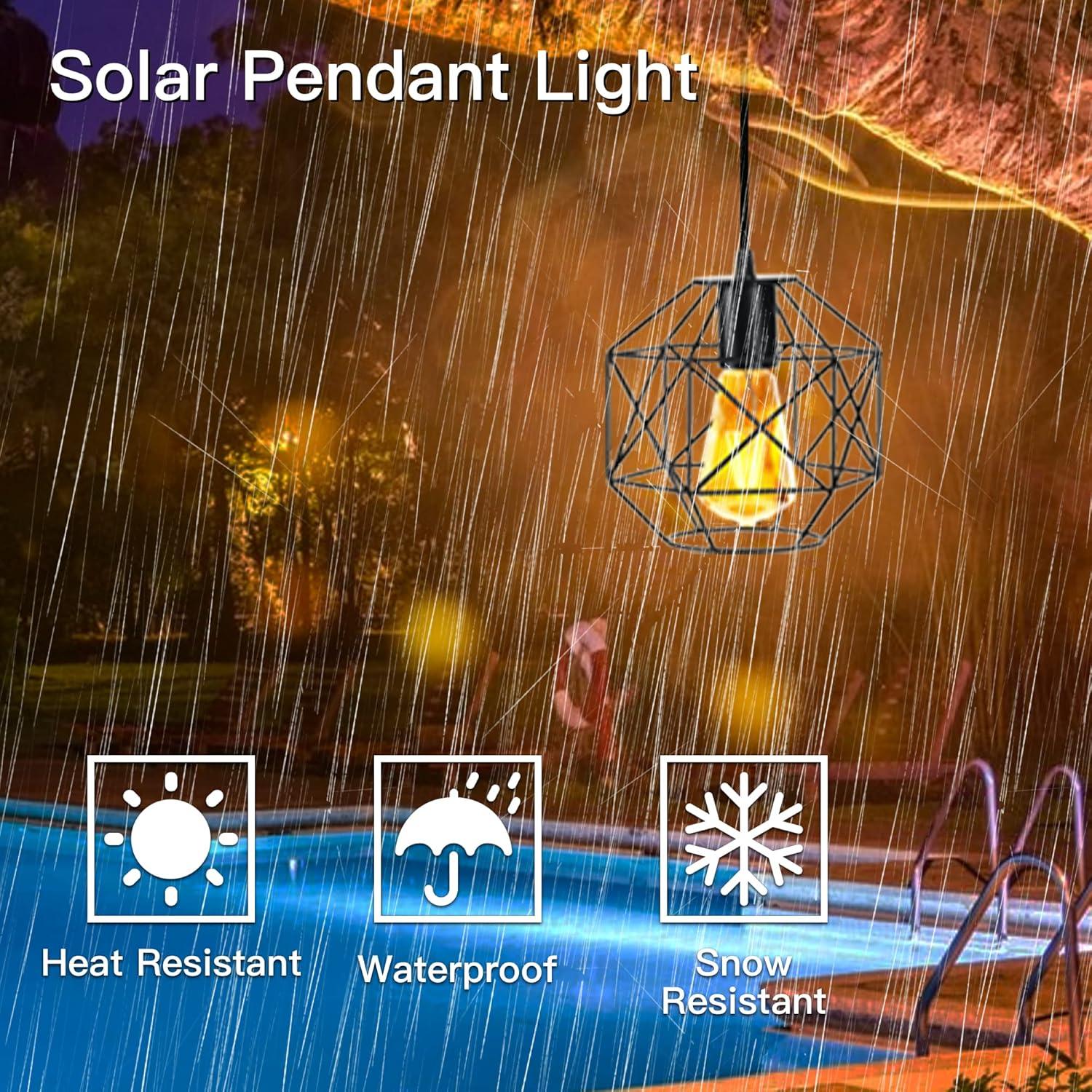 MEIHONG Solar Spot Light Outdoor, Waterproof Solar LED Landscape Lights Dusk to Dawn, 2-in-1 Solar Spotlight Solar Powered Accent Lights for Garden Porch Walkway Patio (1 Pack)