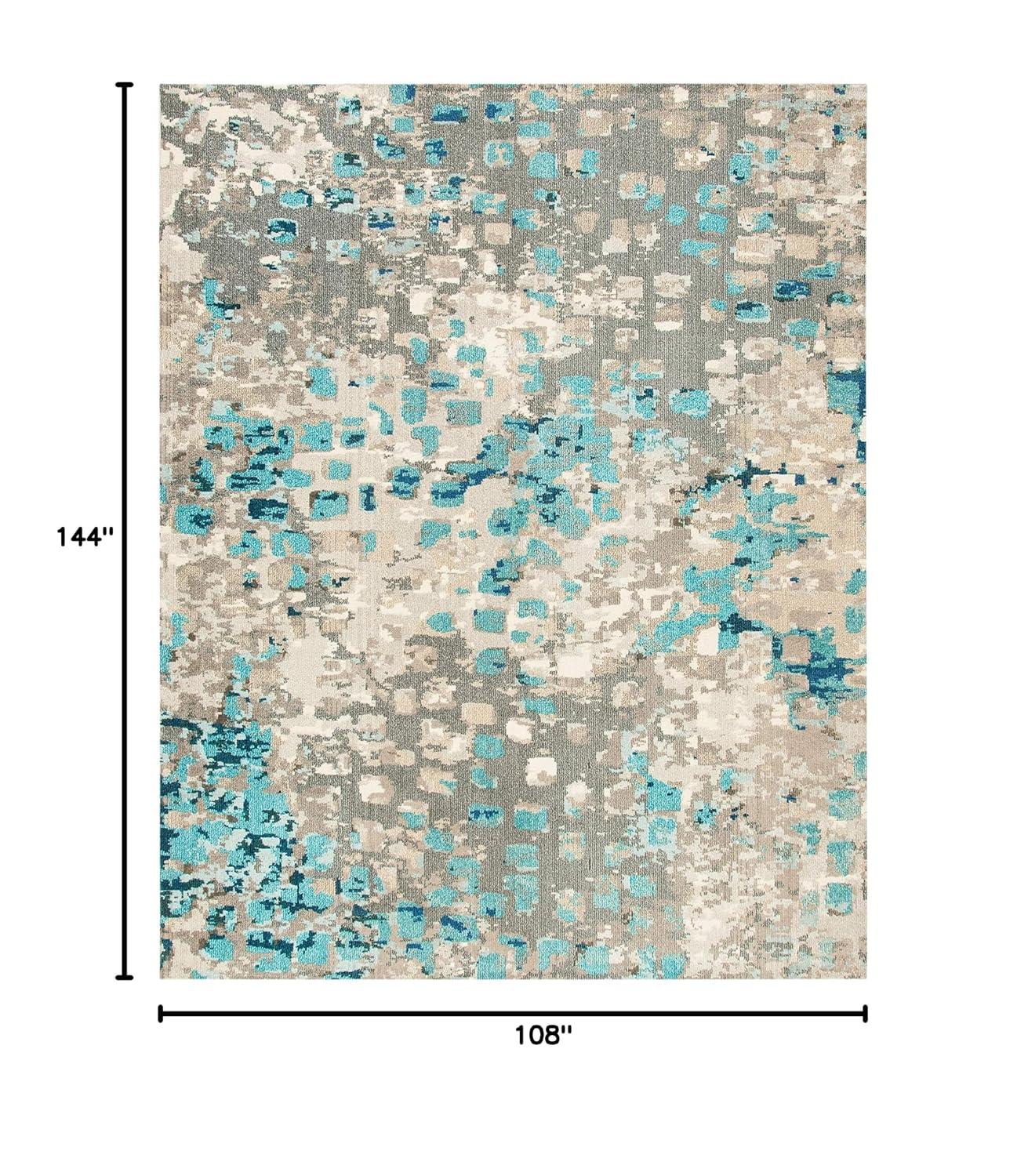 Madison MAD425 Power Loomed Indoor Area Rug - Grey/Blue - 9'x12' - Safavieh