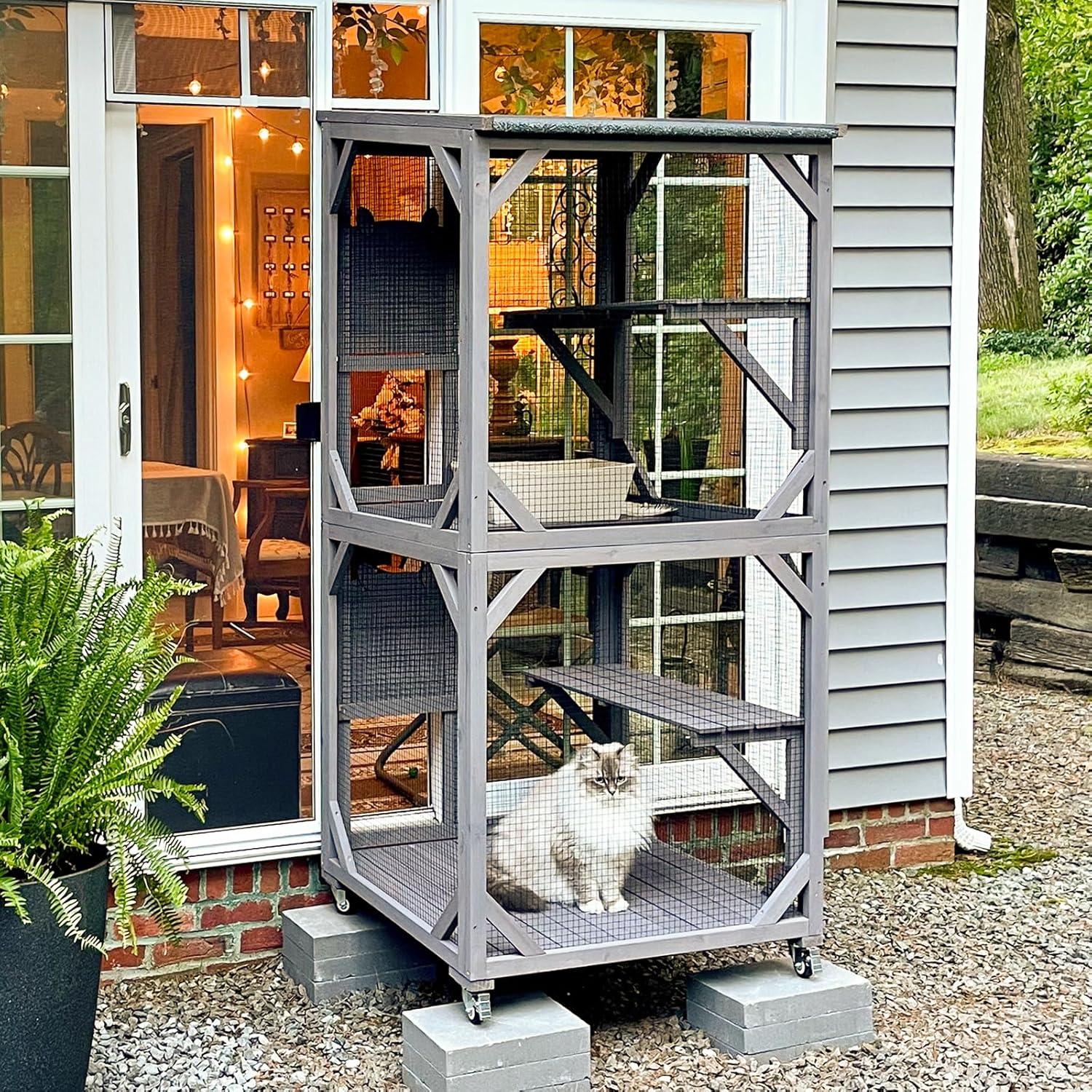 Aivituvin Portable Cat Playpen