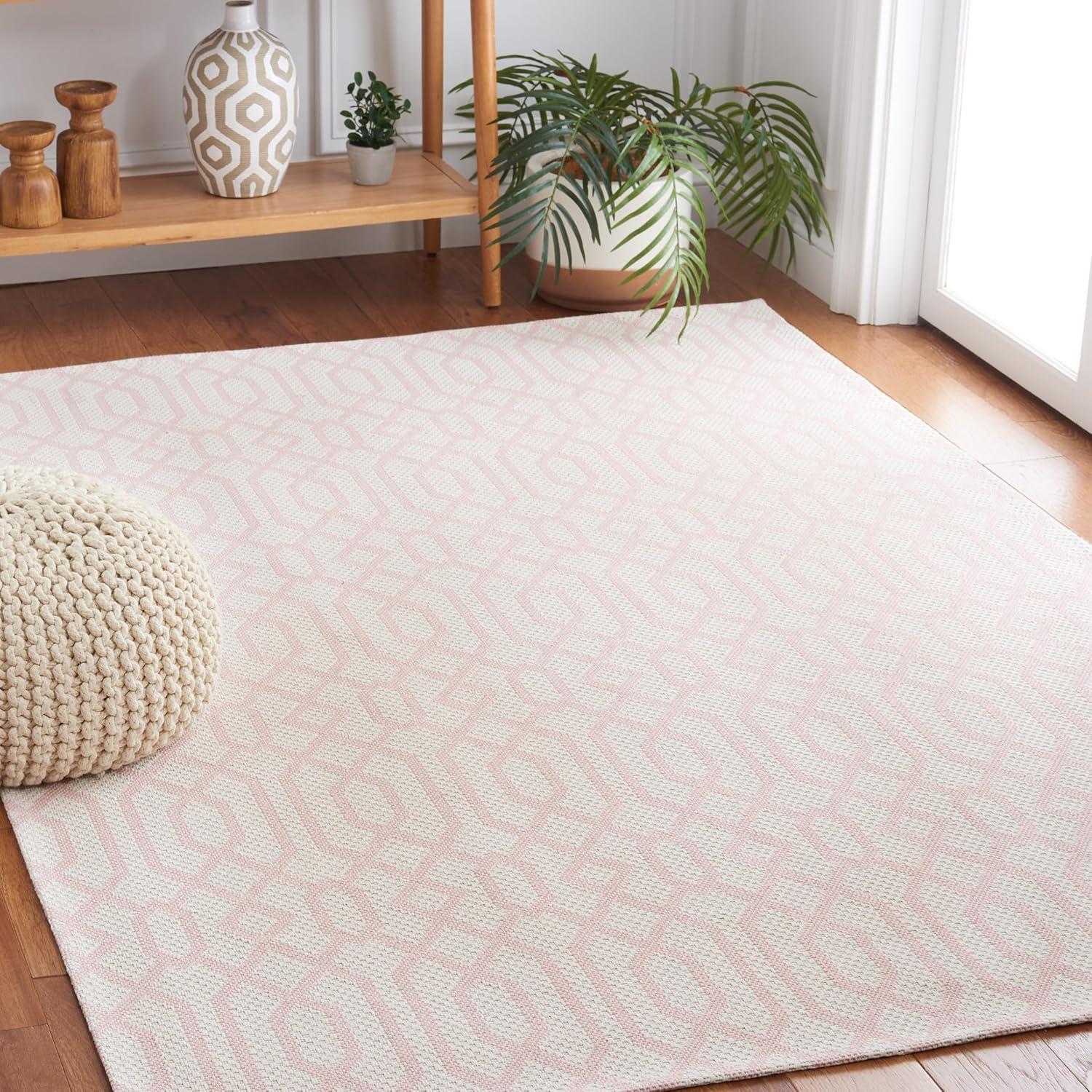 Martha Stewart 421 100% Cotton Geometric Rug