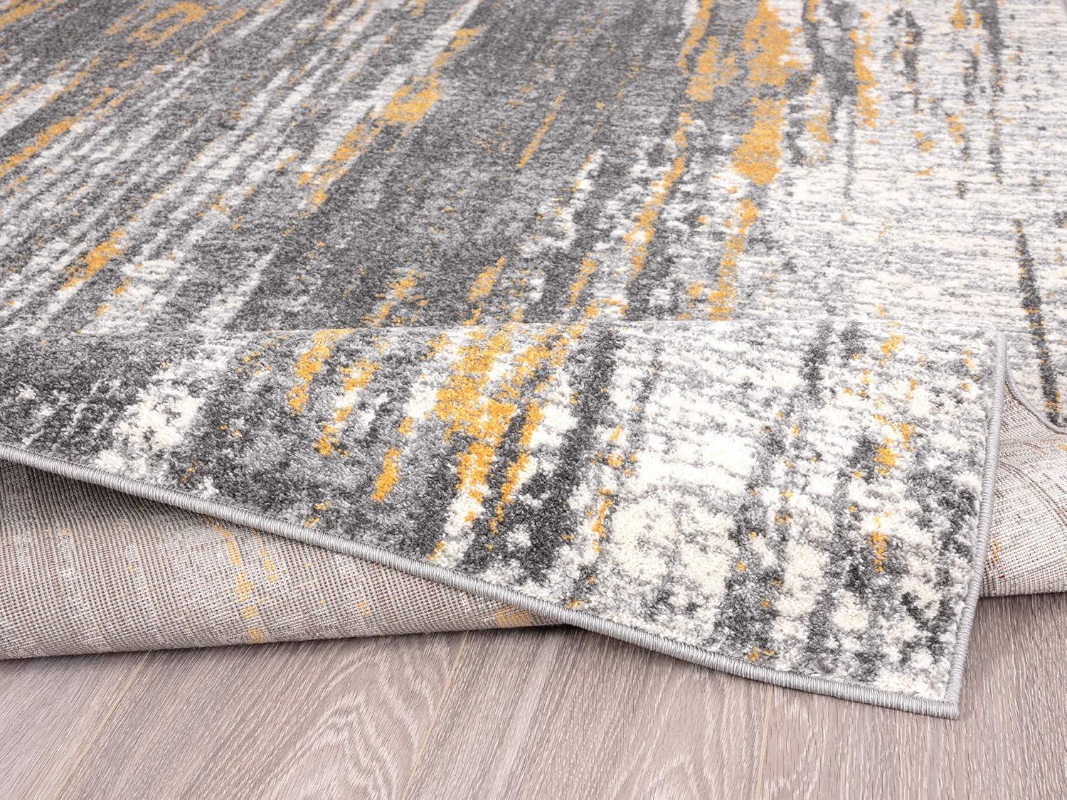 Abani Laguna 7'9"W x 10' 2"D LAG110B Alfombra Gris Moderna