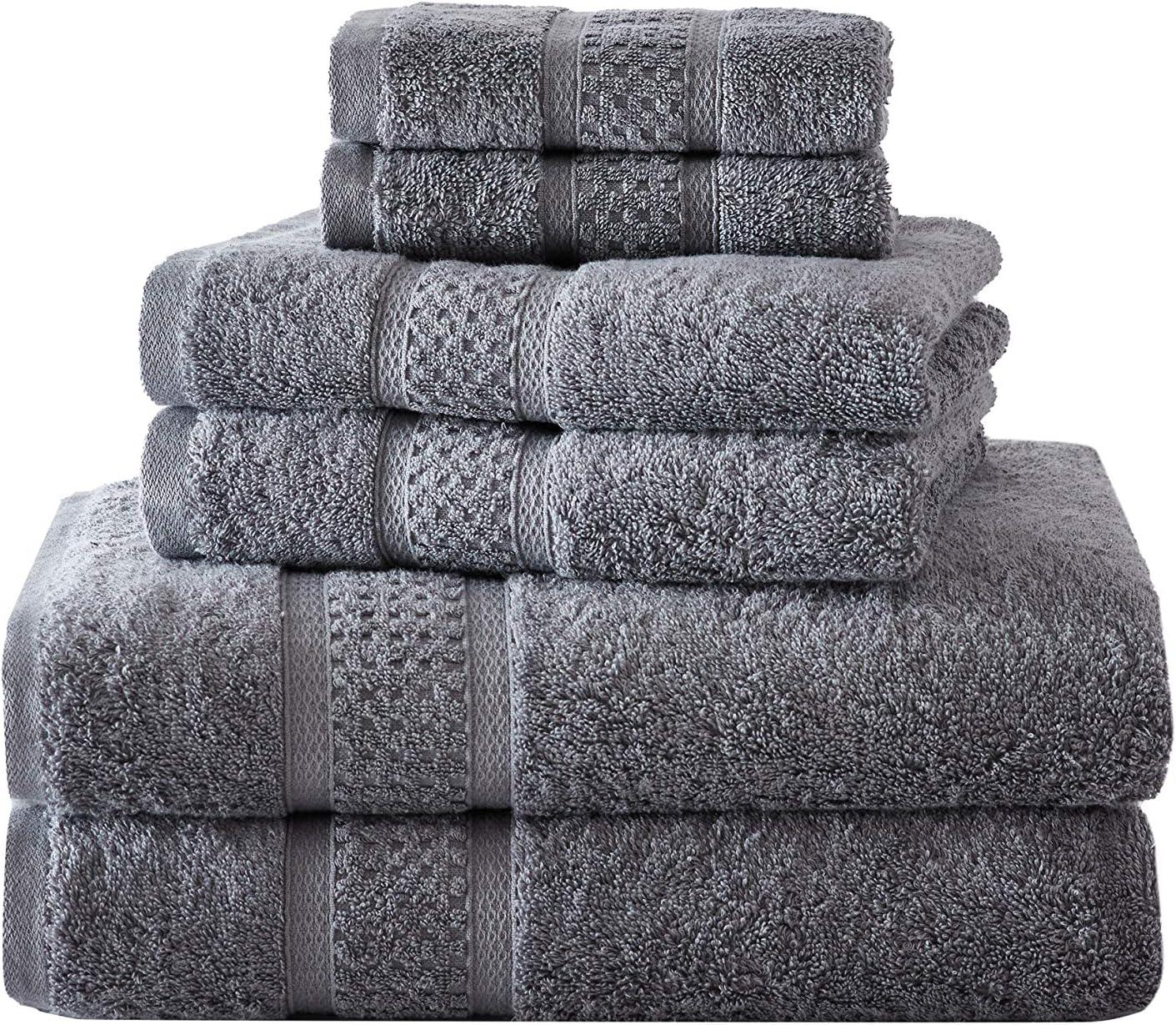 Oceane 6 Piece 100% Cotton Towel Set