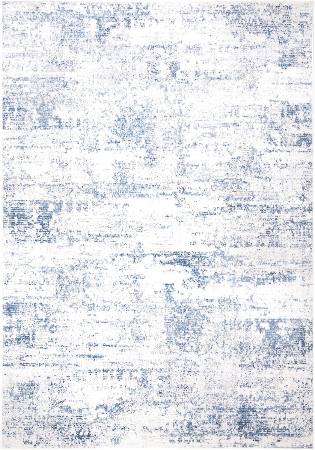 SAFAVIEH Amelia Ian Abstract Area Rug, Ivory/Blue, 6' x 9'