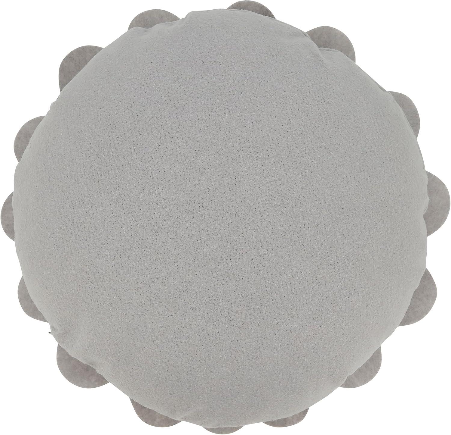 Saro Felt Collection Appliqued Felt Throw Pillow