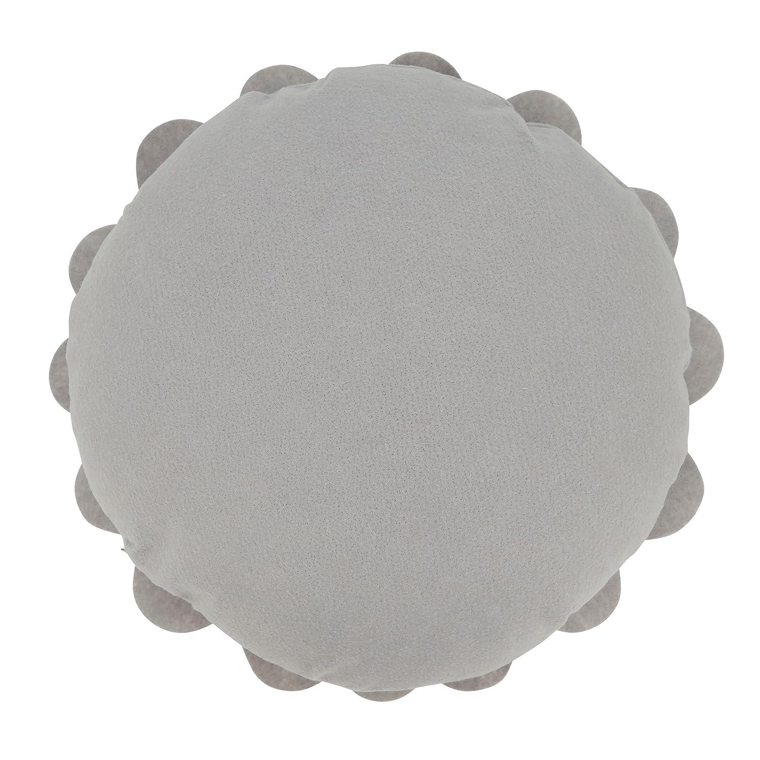 Saro Felt Collection Appliqued Felt Throw Pillow