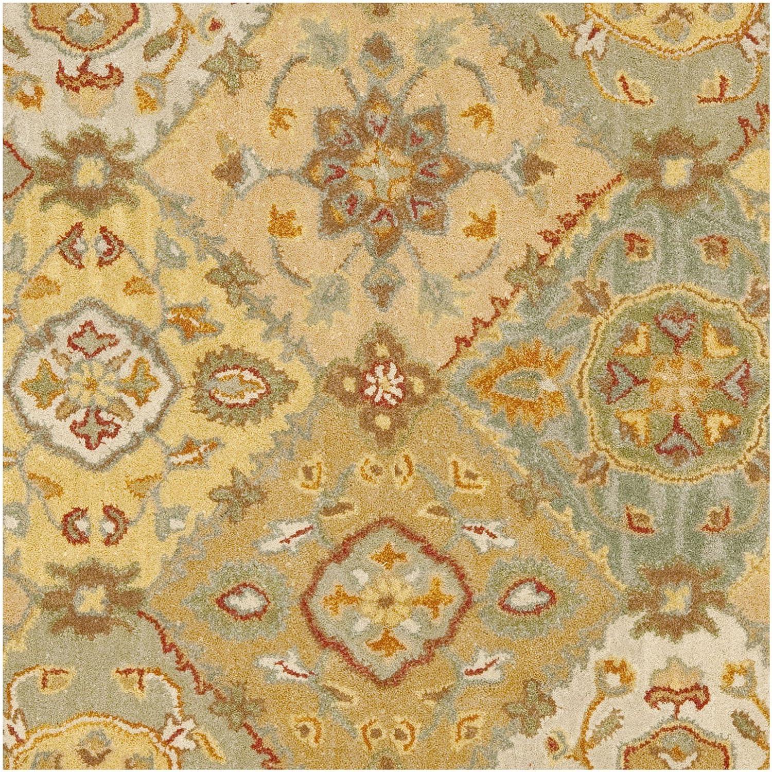 SAFAVIEH Heritage Regius Traditional Wool Area Rug, Multi/Ivory, 9'6" x 13'6"