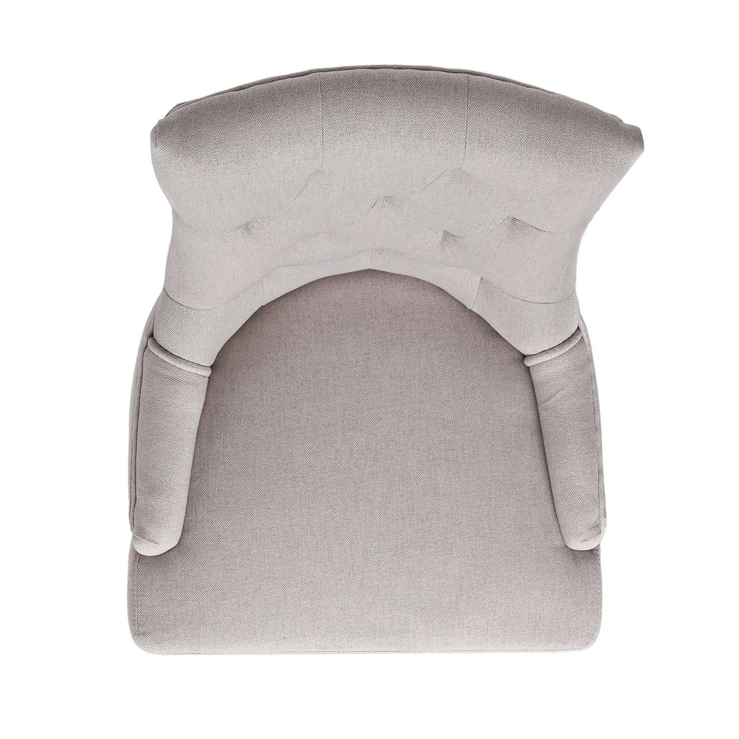 Christopher Knight Home Maggie Contemporary Tufted Armless Dining Chairs (Set of 2), Light Gray/Fabric