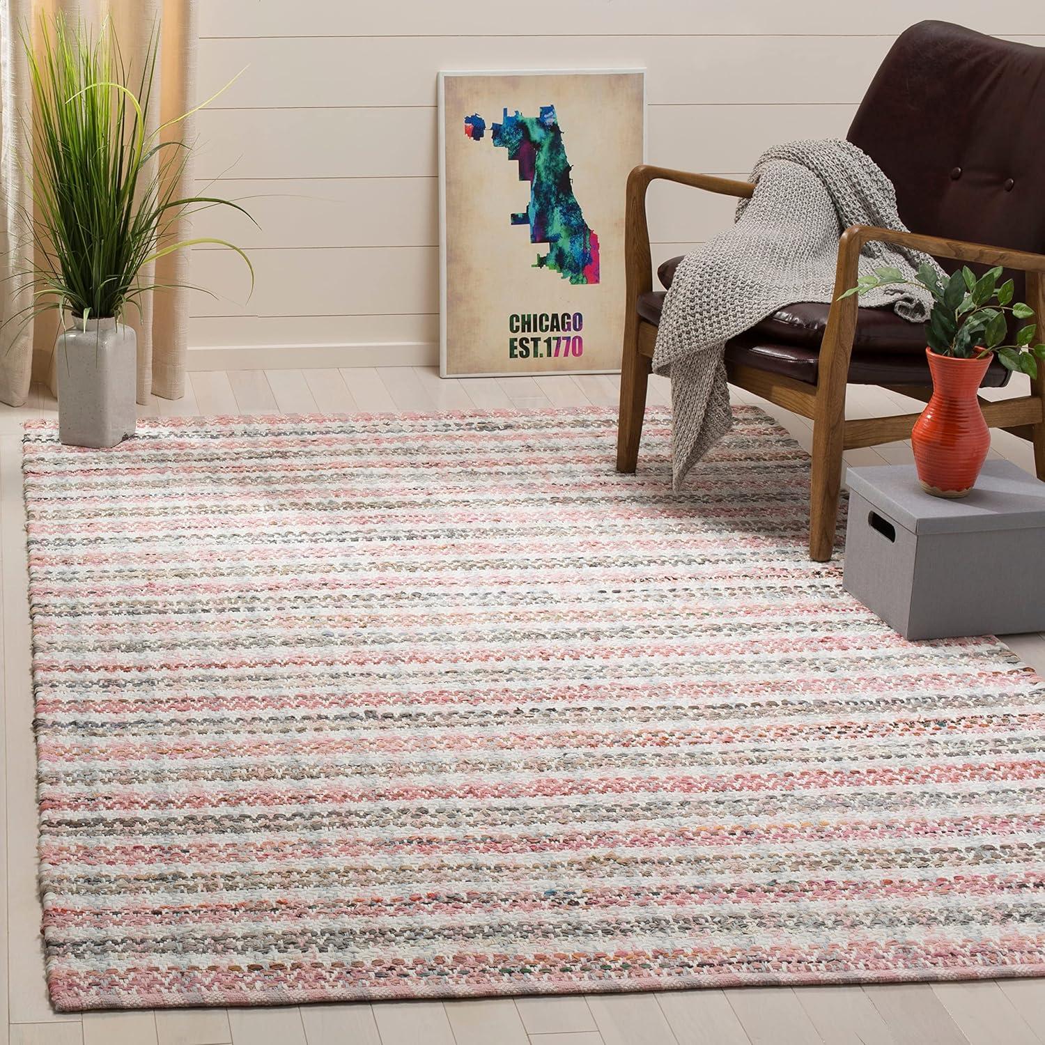 Montauk MTK950 Hand Woven Indoor Accent Rug - Pink/Multi - 2'6"x4' - Safavieh.