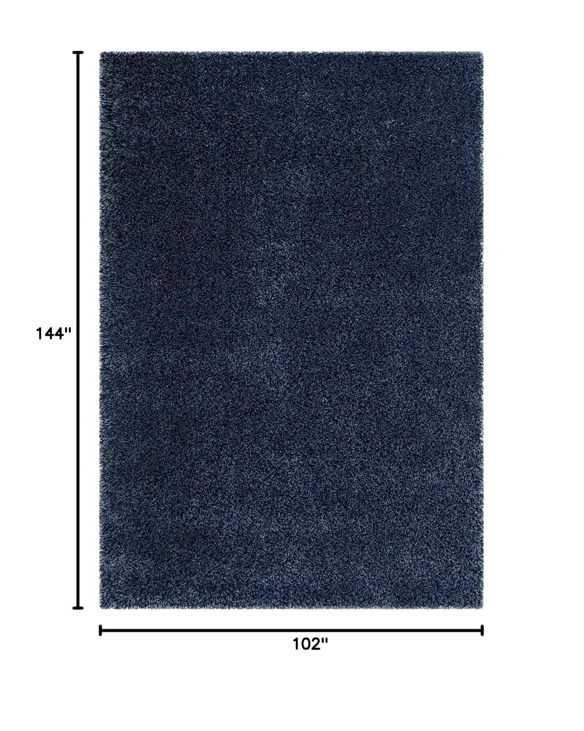 California Shag SG151 Power Loomed Indoor Area Rug - Navy - 9'x12' - Safavieh