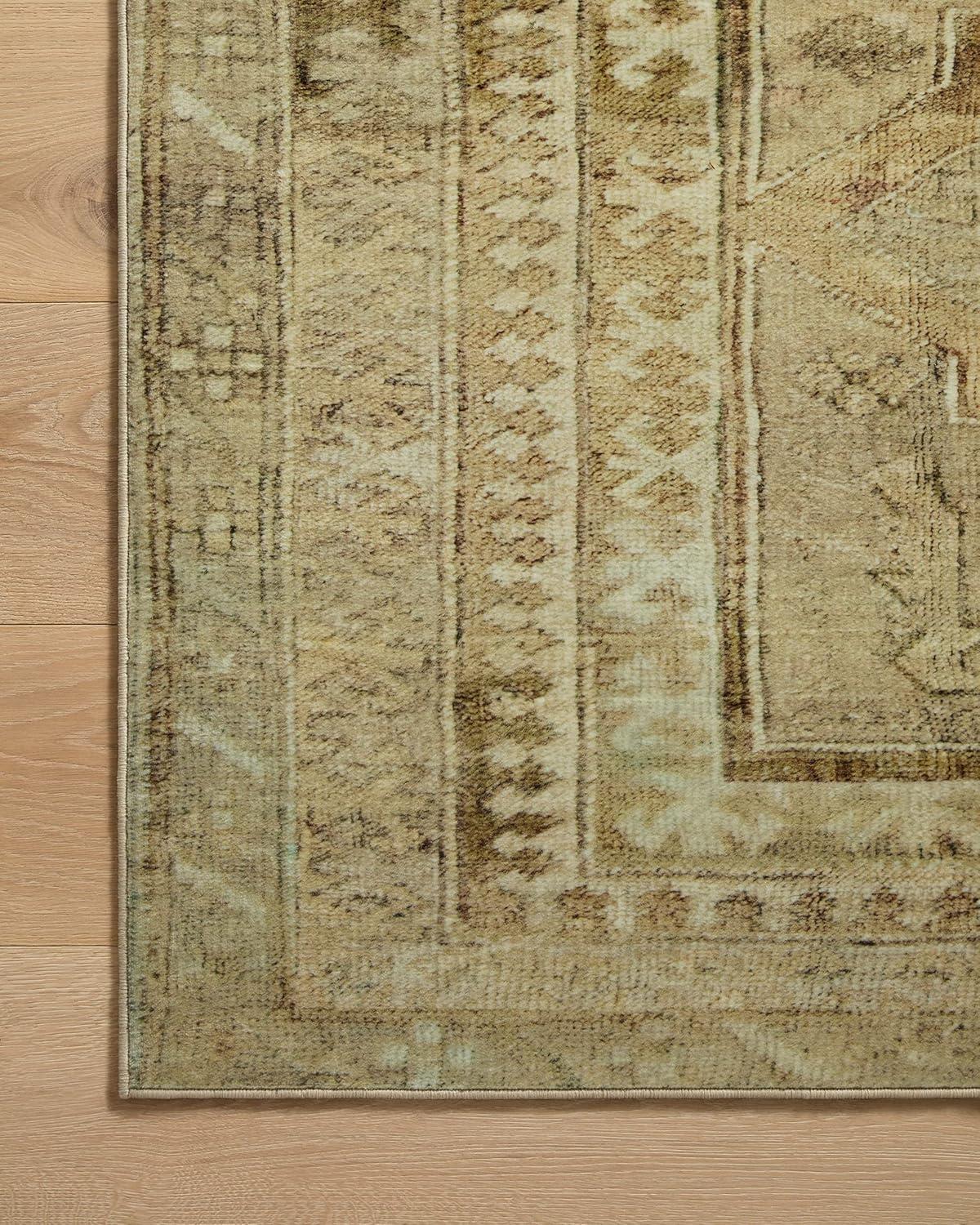 Sinclair II Rug by Magnolia Home by Joanna Gaines x Loloi - Khaki and Tobacco / 2' x 5'