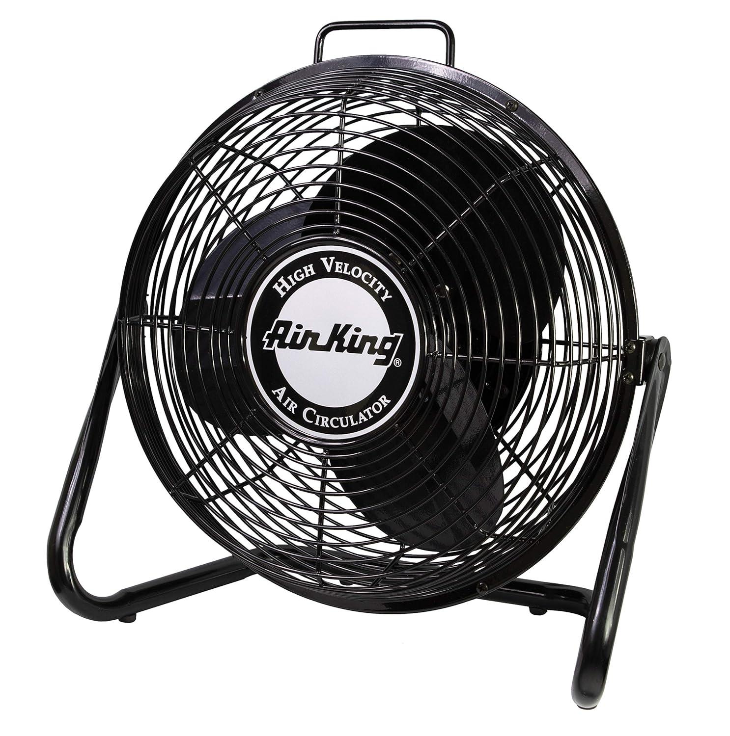 Air King 3-Speed Indoor Industrial Open Motor Pivoting Floor Fan
