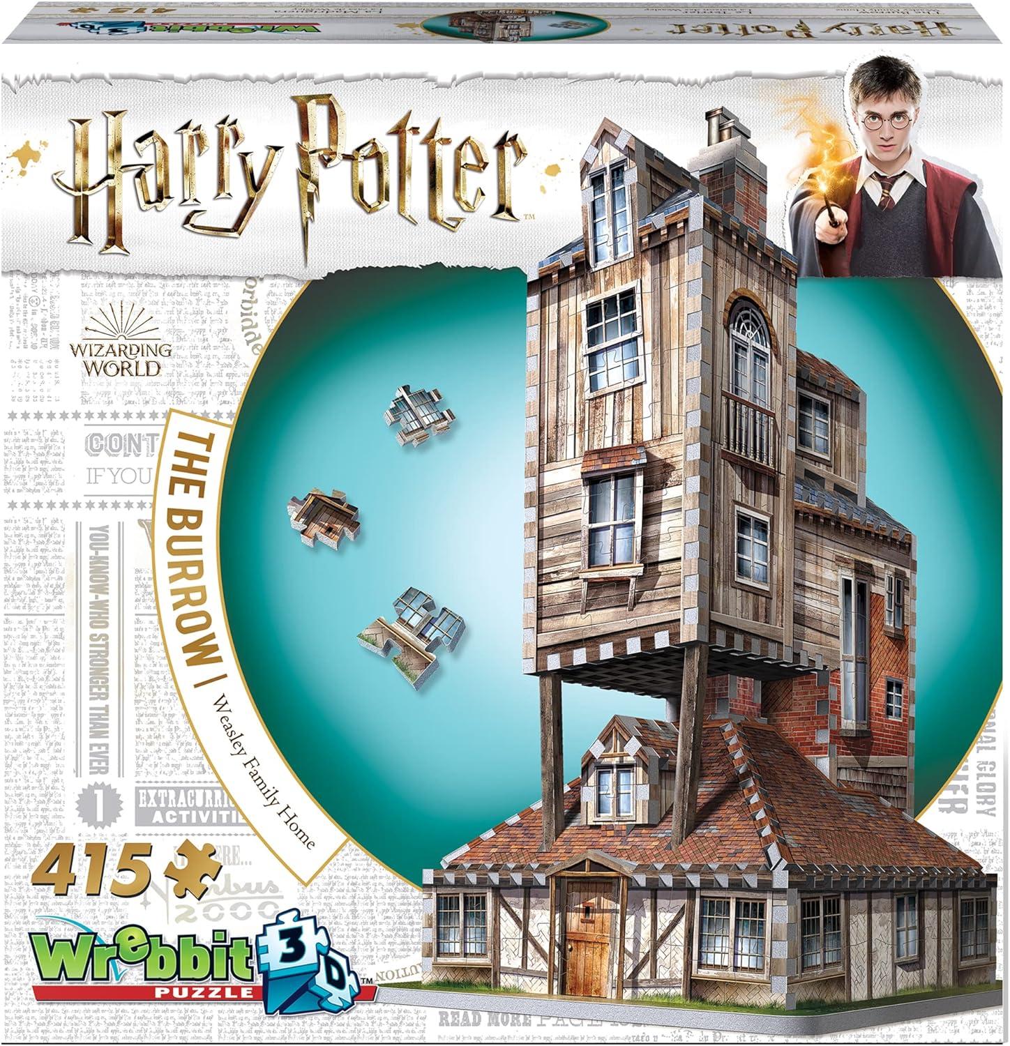 Harry Potter The Burrow Weasley Family Home 3D Puzzle 415 Pieces