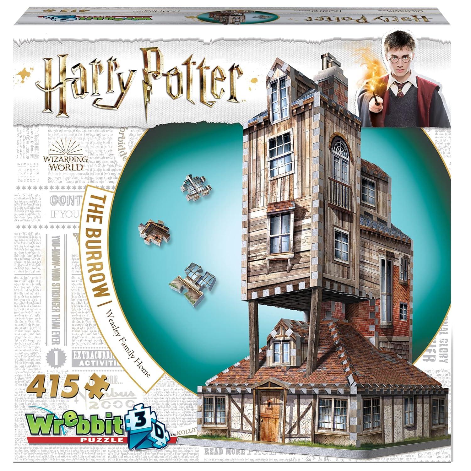 Harry Potter The Burrow - Weasley Family Home 3D Puzzle 415pc