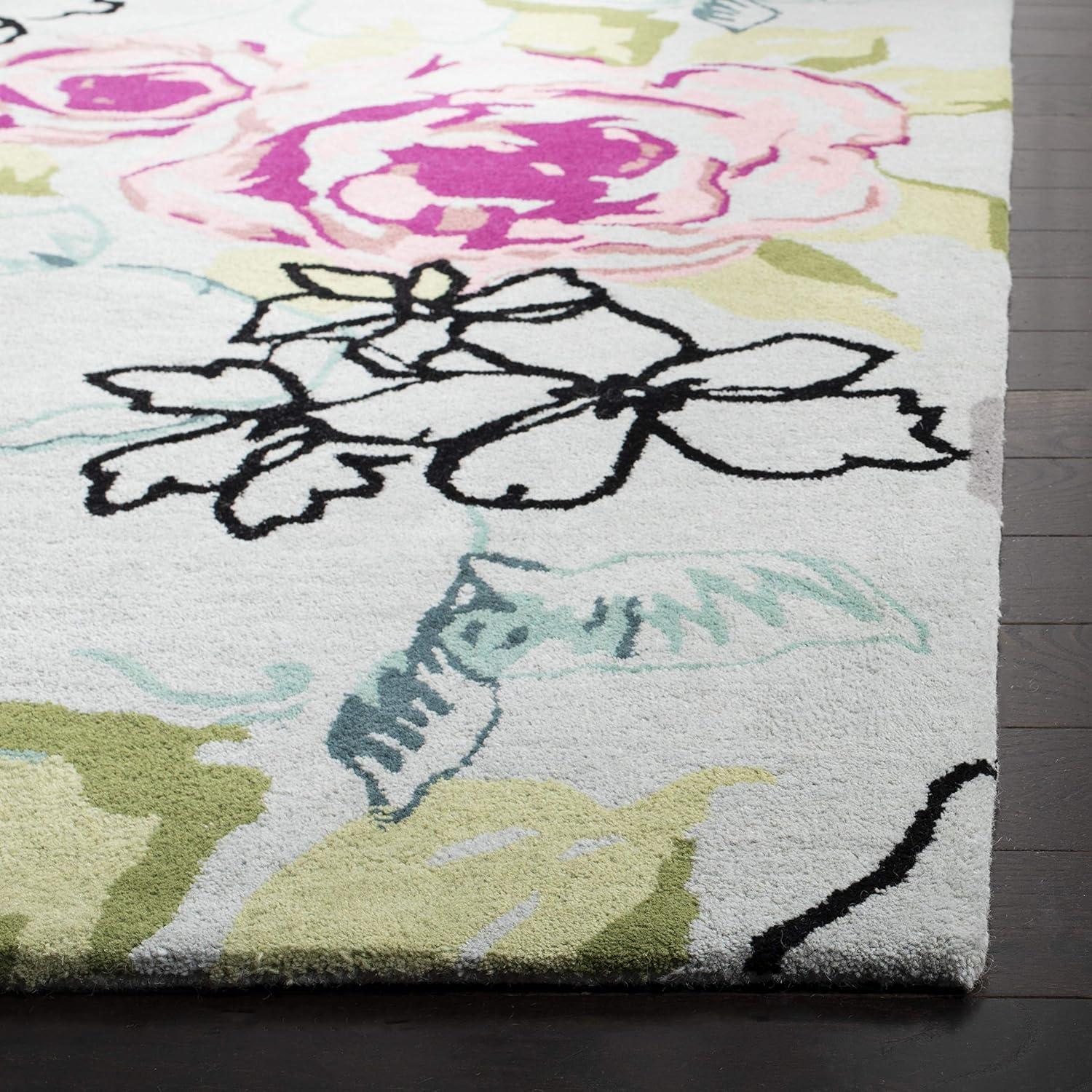 Wyndham WYD378 Hand Tufted Indoor Area Rug - Blue/Multi - 6'x9' - Safavieh.