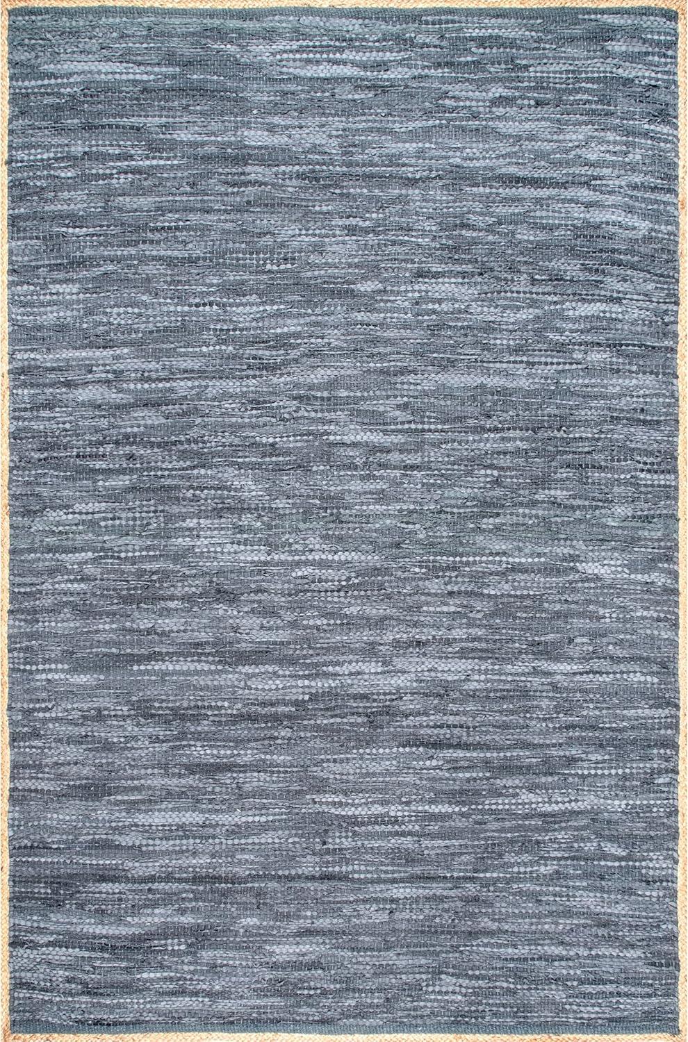 Nuloom Sabby Hand Woven Leather Flatweave Indoor Area Rug