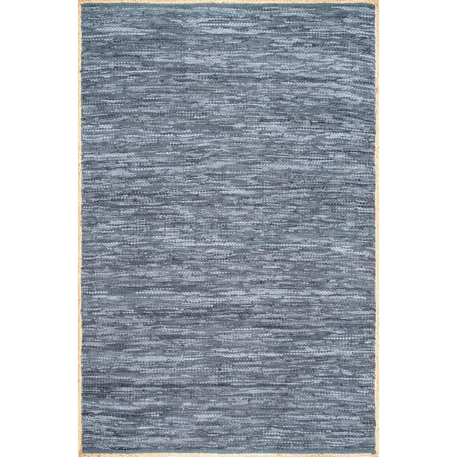 Nuloom Sabby Hand Woven Leather Flatweave Indoor Area Rug, 3' x 5'