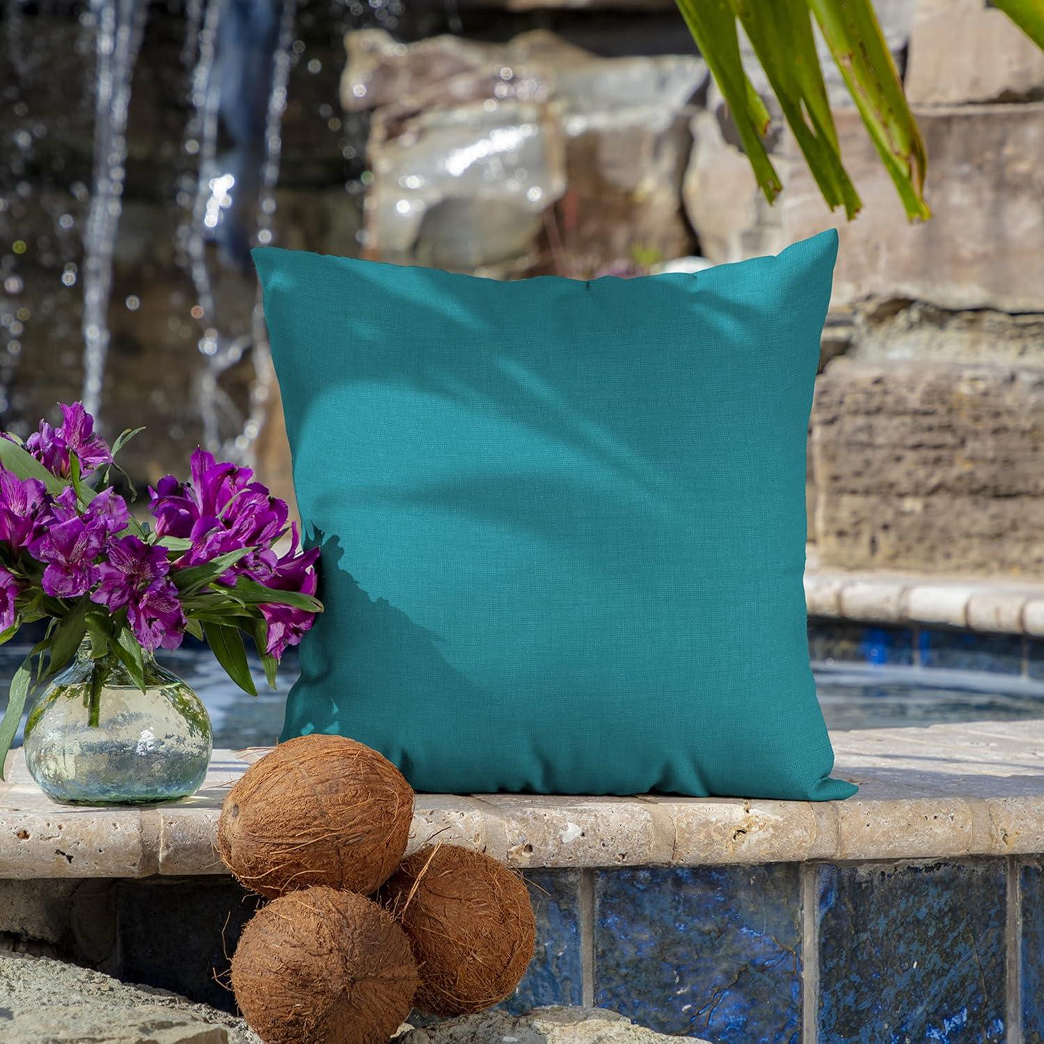 Lake Blue Leala Weather-Resistant 16'' Square Outdoor Pillow