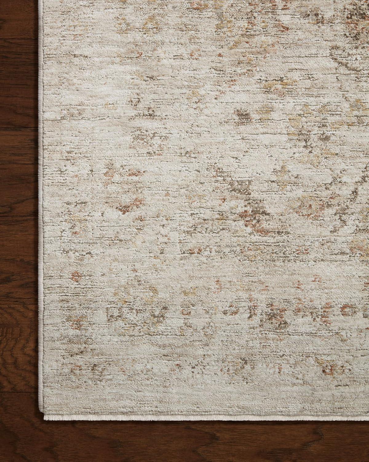 Beige and Spice Vintage-Inspired 11'-6" x 15'-6" Area Rug