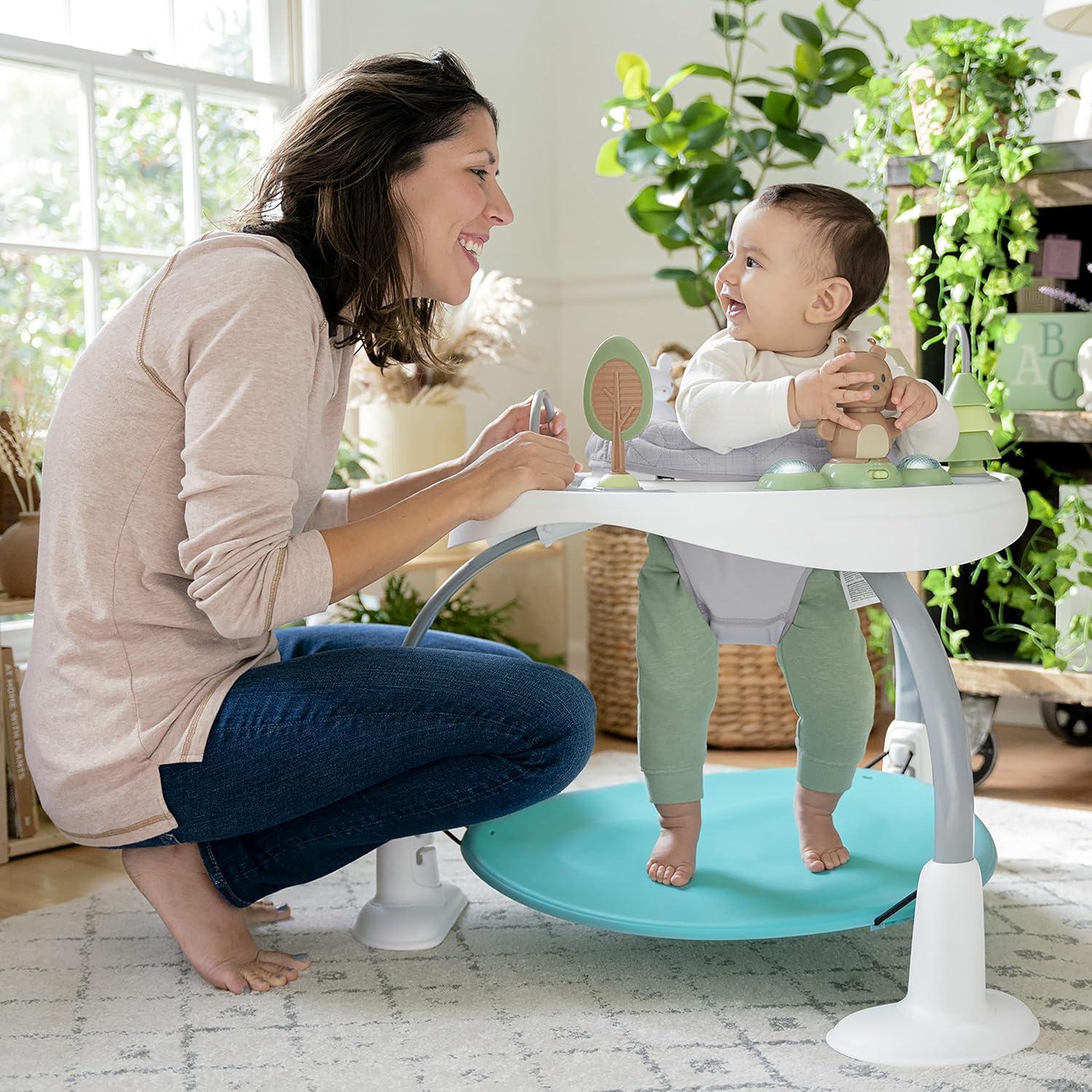 Ingenuity Spring & Sprout 2-in-1 Baby Activity Center - First Forest