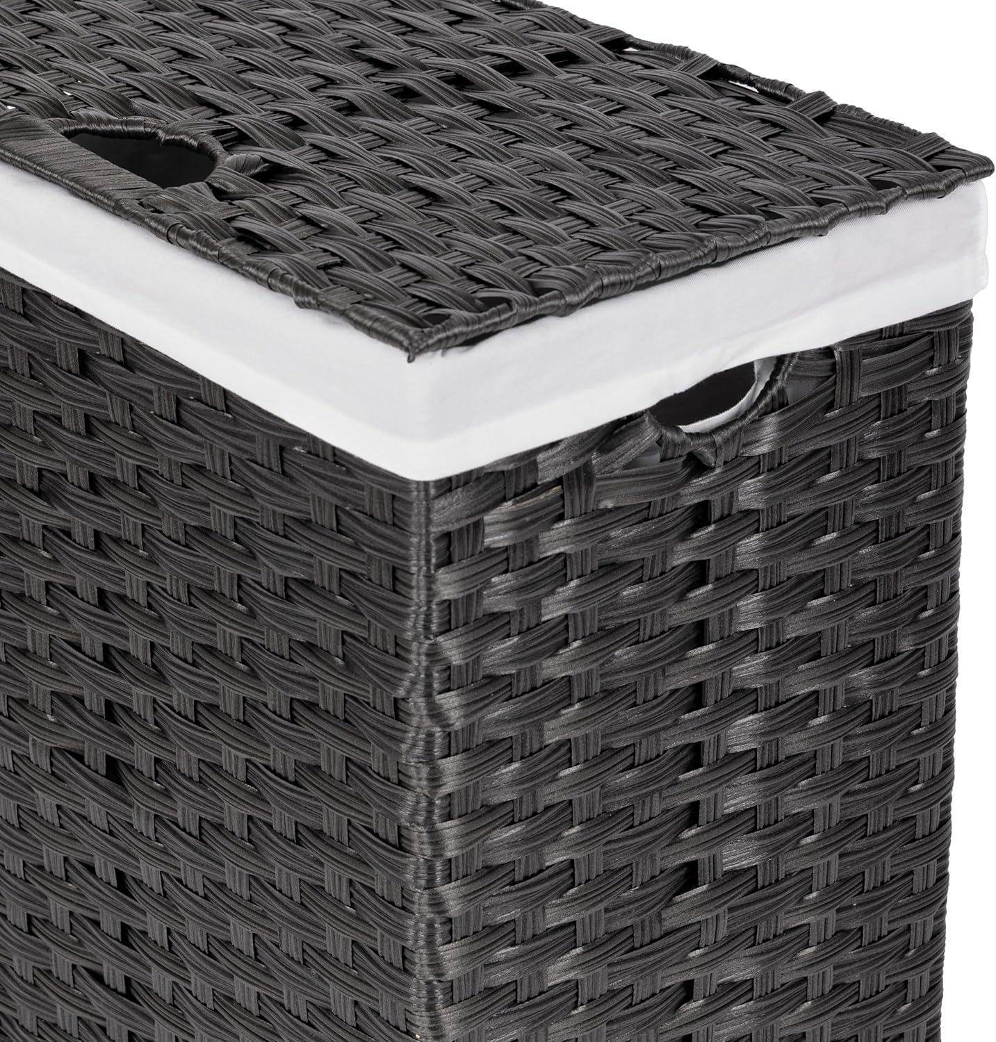 Handwoven Rectangle Laundry Hamper