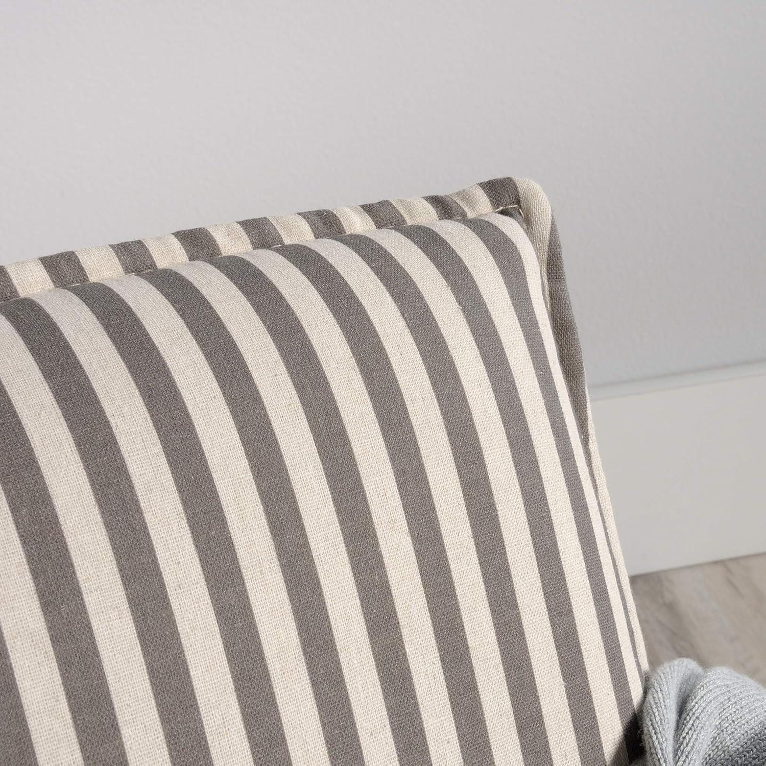Sauder 422693 Vista Key Chair, Grey/White Fabric Finish