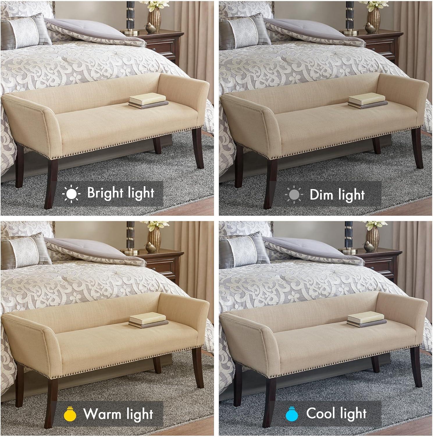 Madera Accent Bench Cream