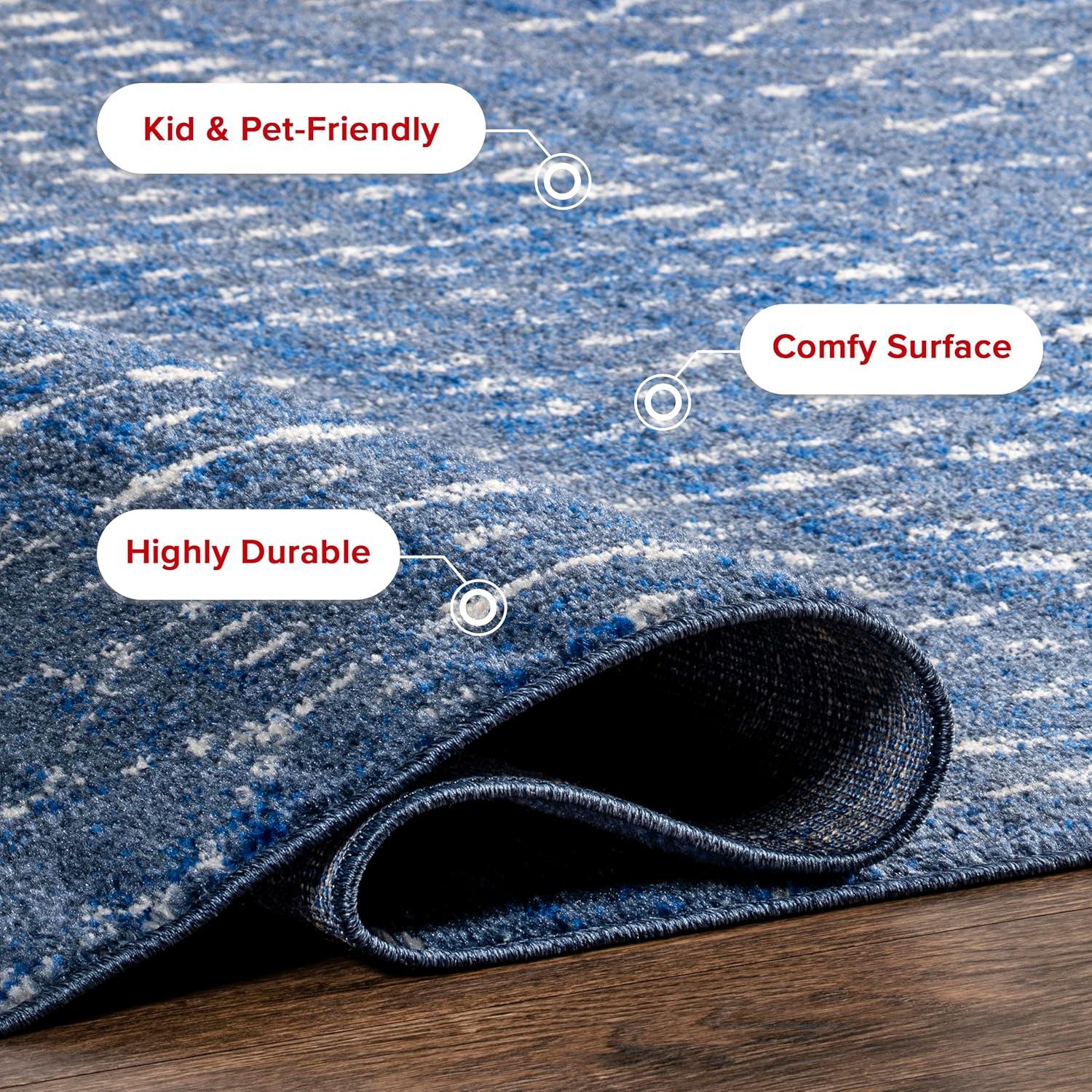 nuLOOM Moroccan Blythe Dark Blue 5' x 7' 5" Transitional Area Rug