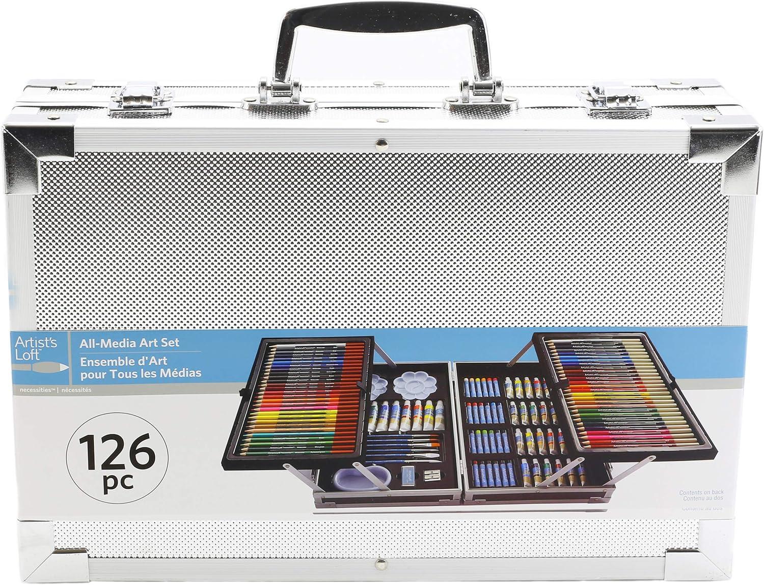 Kids All-Media Art Set with Aluminum Case, 126 Pieces