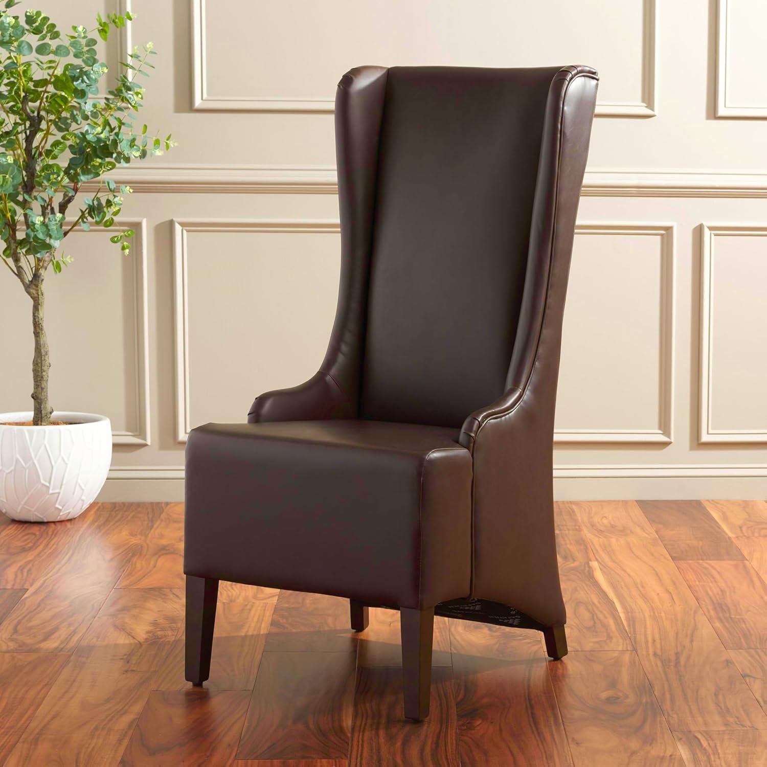 Bacall 20" H Dining Chair - MCR4501 - Antique Brown - Safavieh Couture