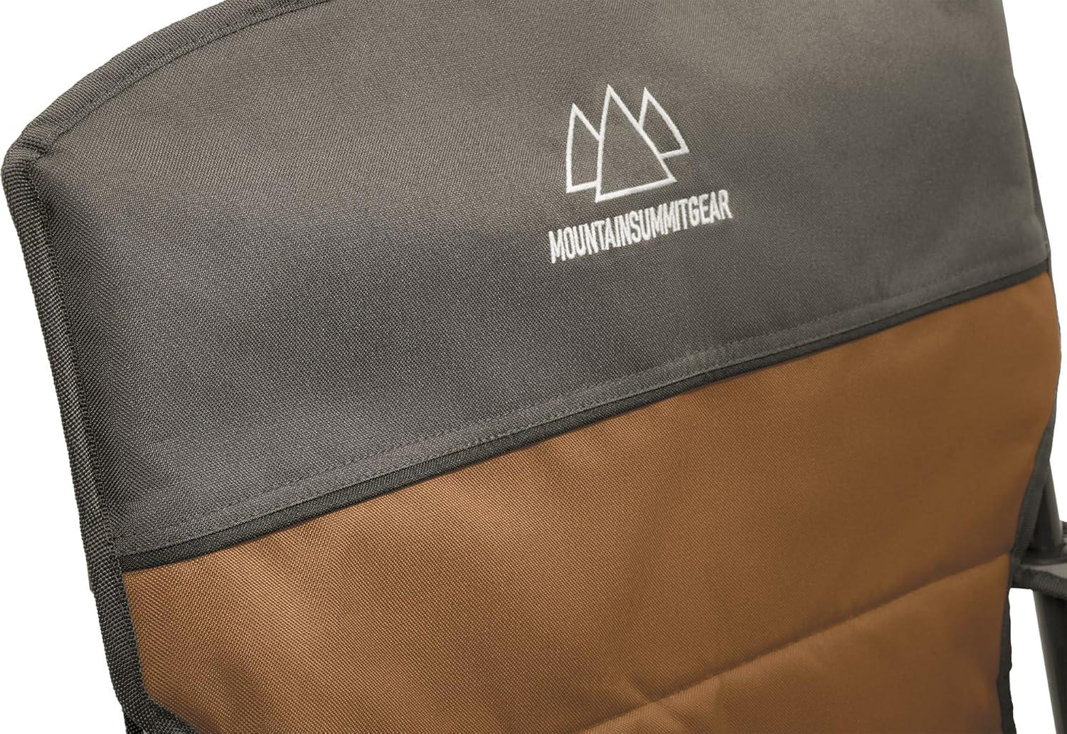Mountain Summit Gear Quilted Low Chair, Brown