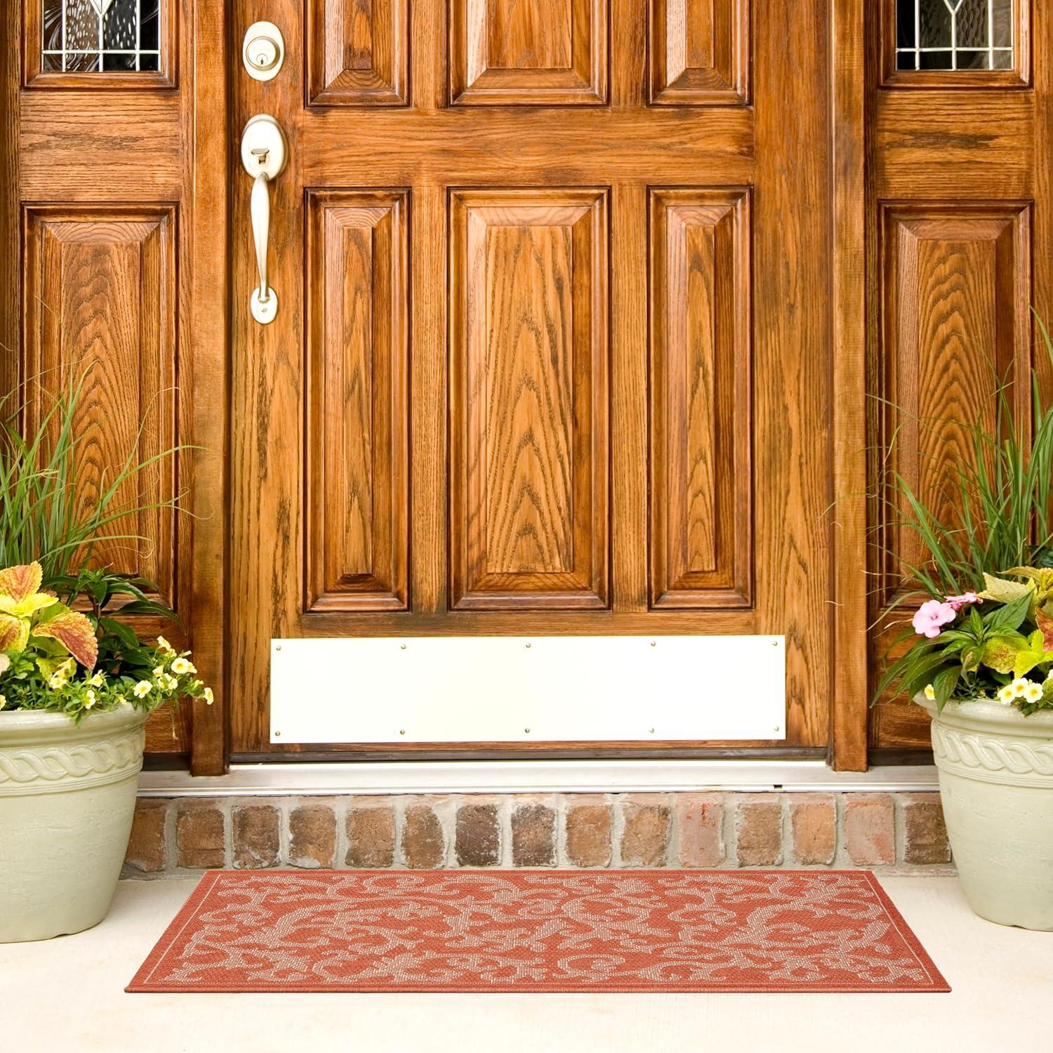 Courtyard CY2653 Power Loomed Indoor and Outdoor Accent Rug - Terracotta/Natural - 2'x3'7" - Safavieh