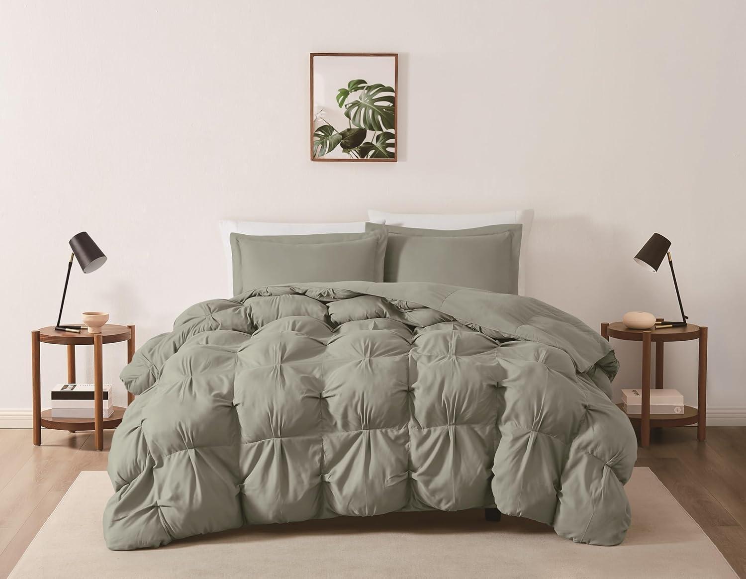 Truly Soft Cloud Puffer Comforter Set – Overfilled, Soft Microfiber